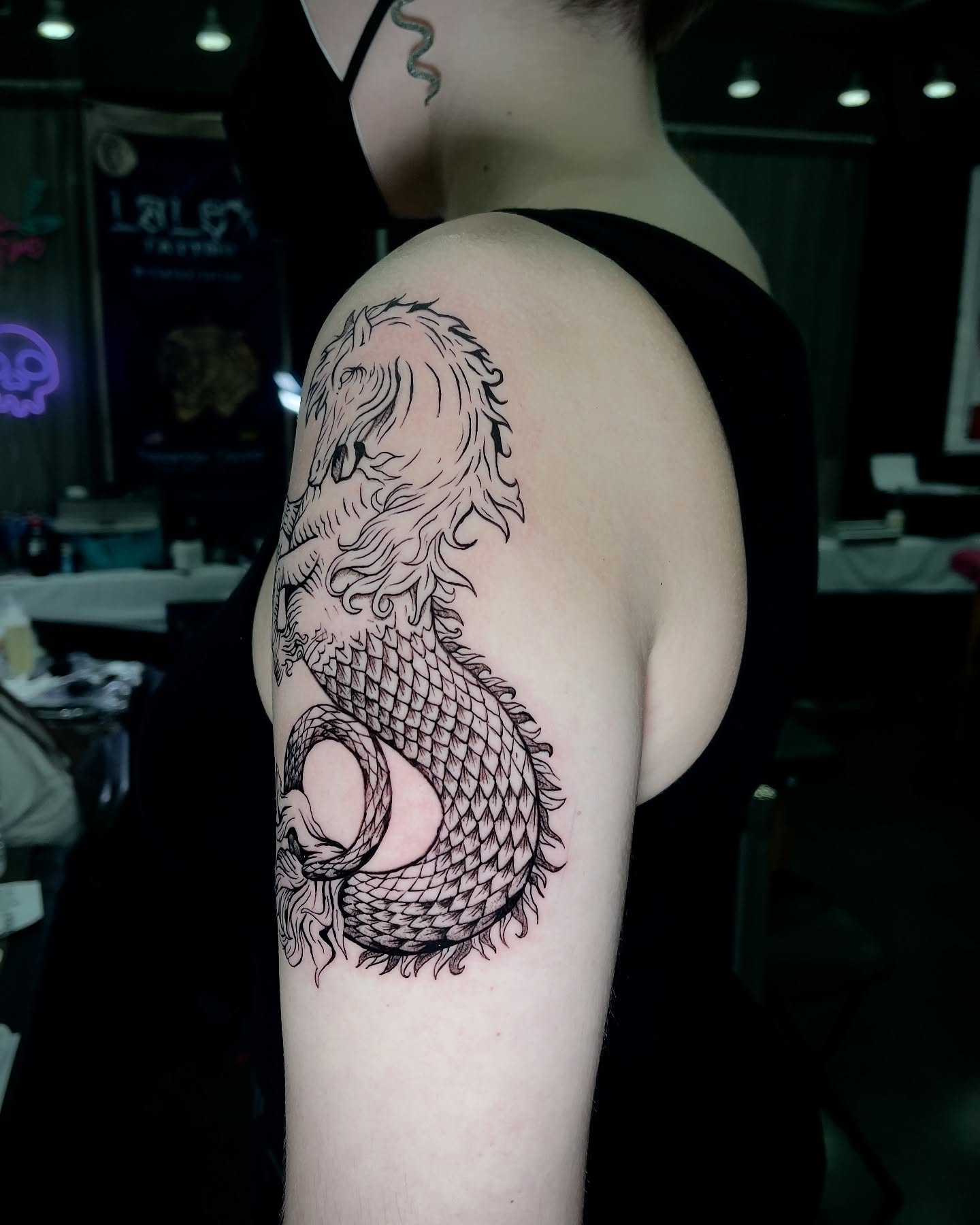 Tattoo by @lalex.tattoo — black_and_grey