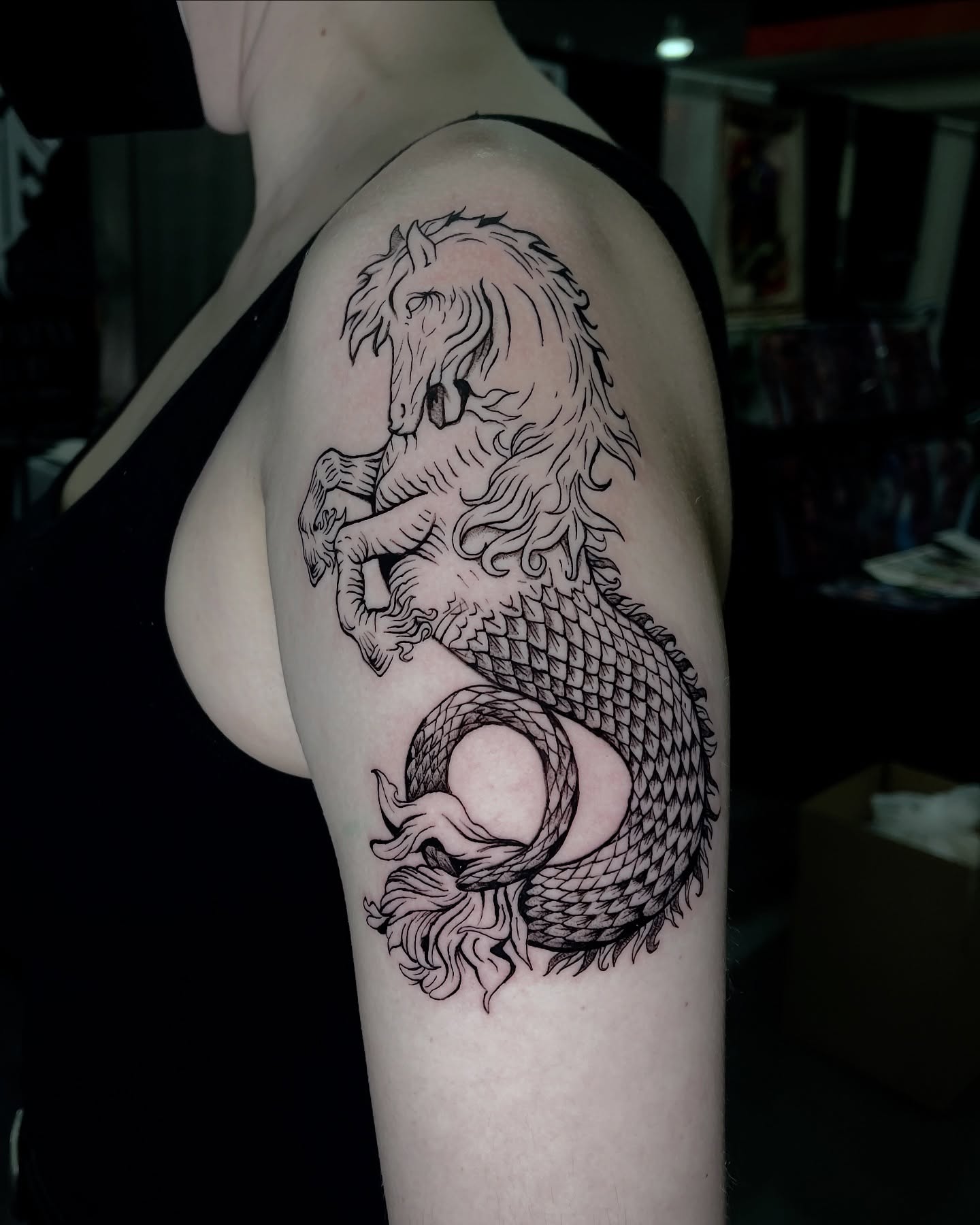 Tattoo by @lalex.tattoo — black_and_grey