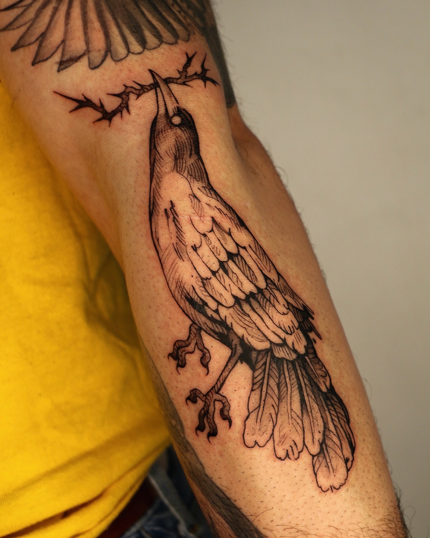 Tattoo by @baldpeaches — black_and_grey