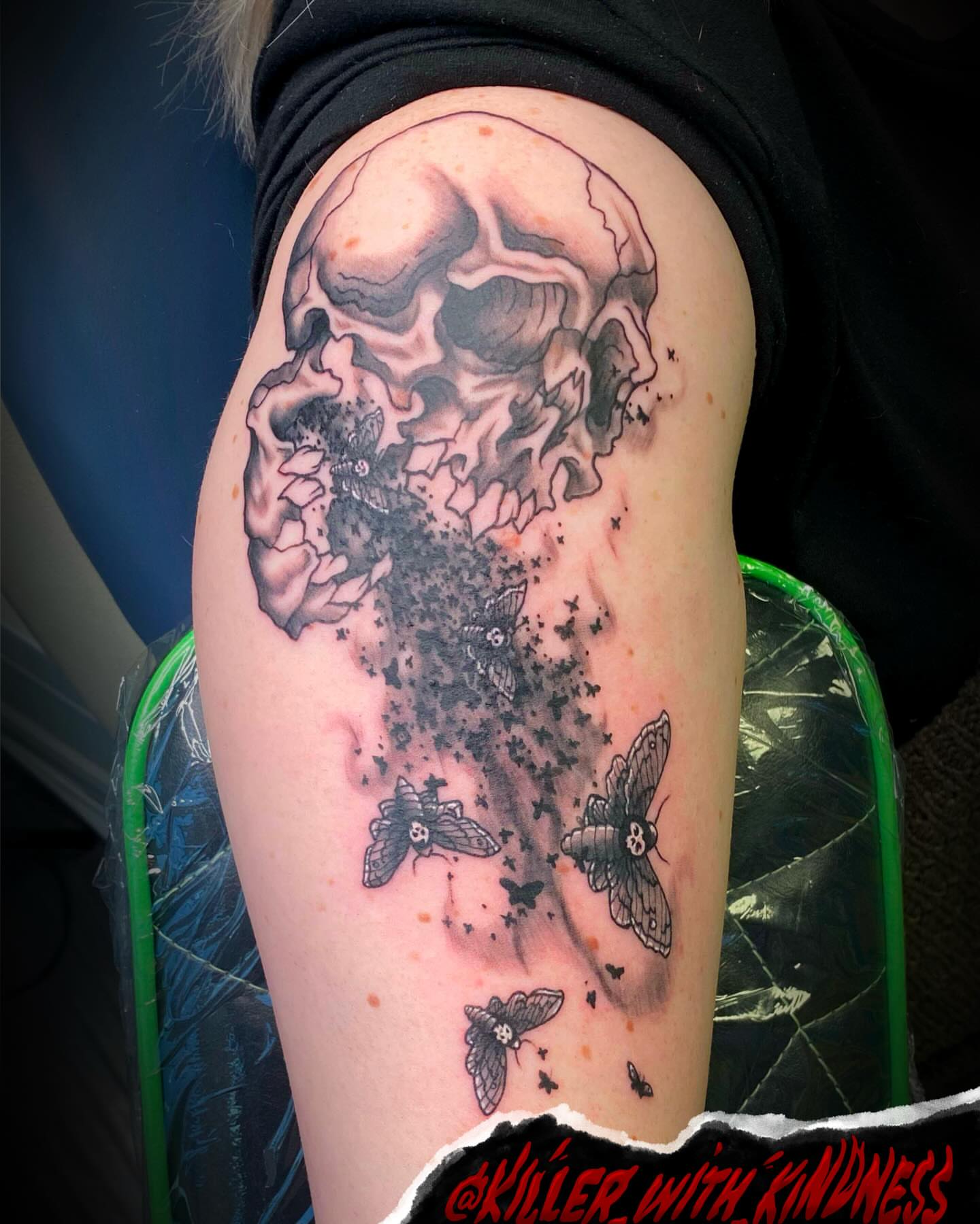 Tattoo by @killer_with_kindness — dotwork, black_and_grey