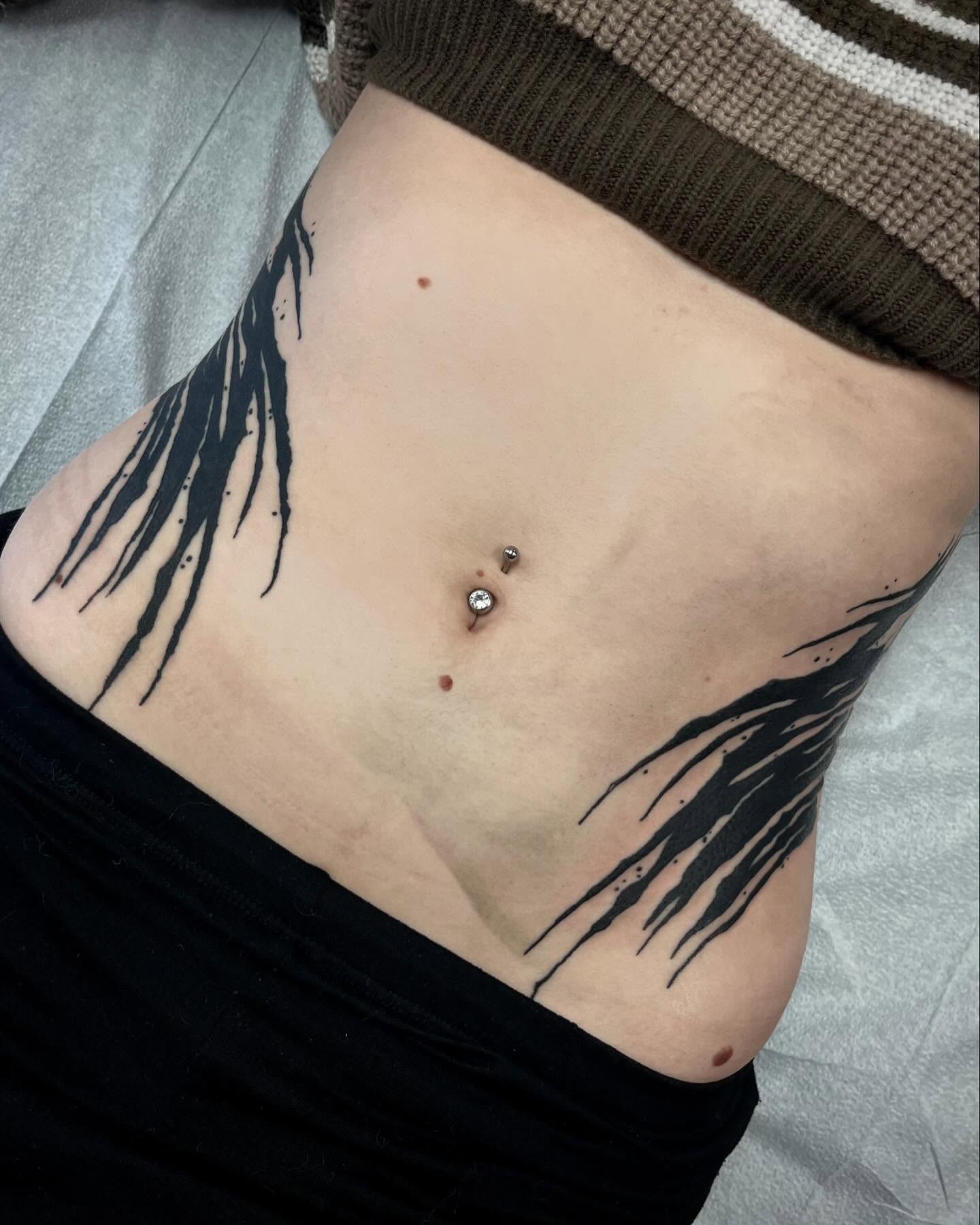 Nail black and grey tattoo on the torso by โถ ๐๐๐๐๐๐๐๐ ๐๐๐ค๐ค๐๐ (๐๐ฆ๐ค๐ฅ๐ช)