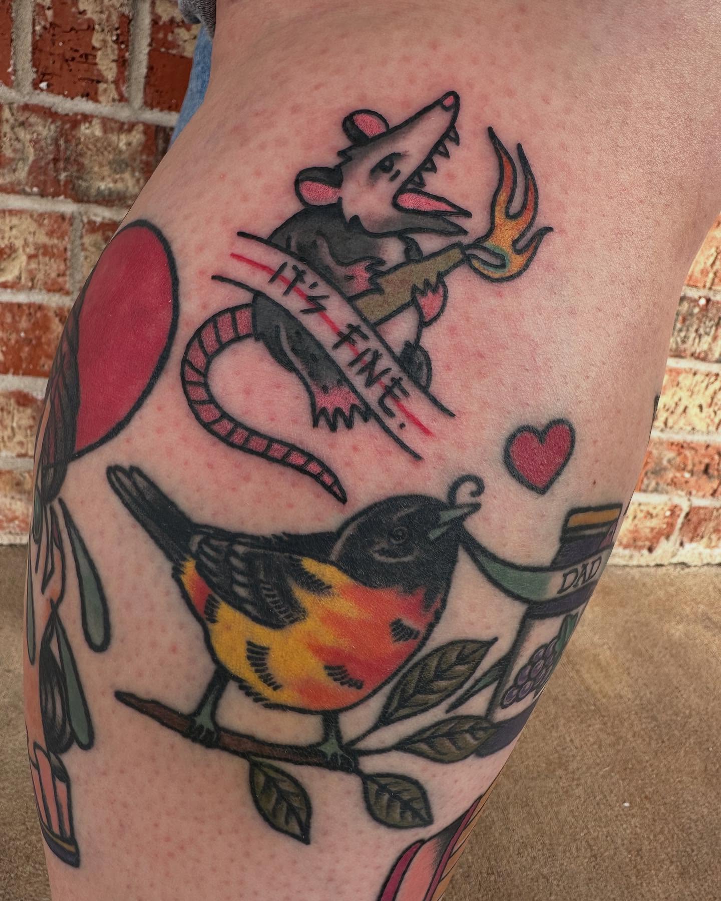 Tattoo by @whitneycreeptattoos โ american_traditional