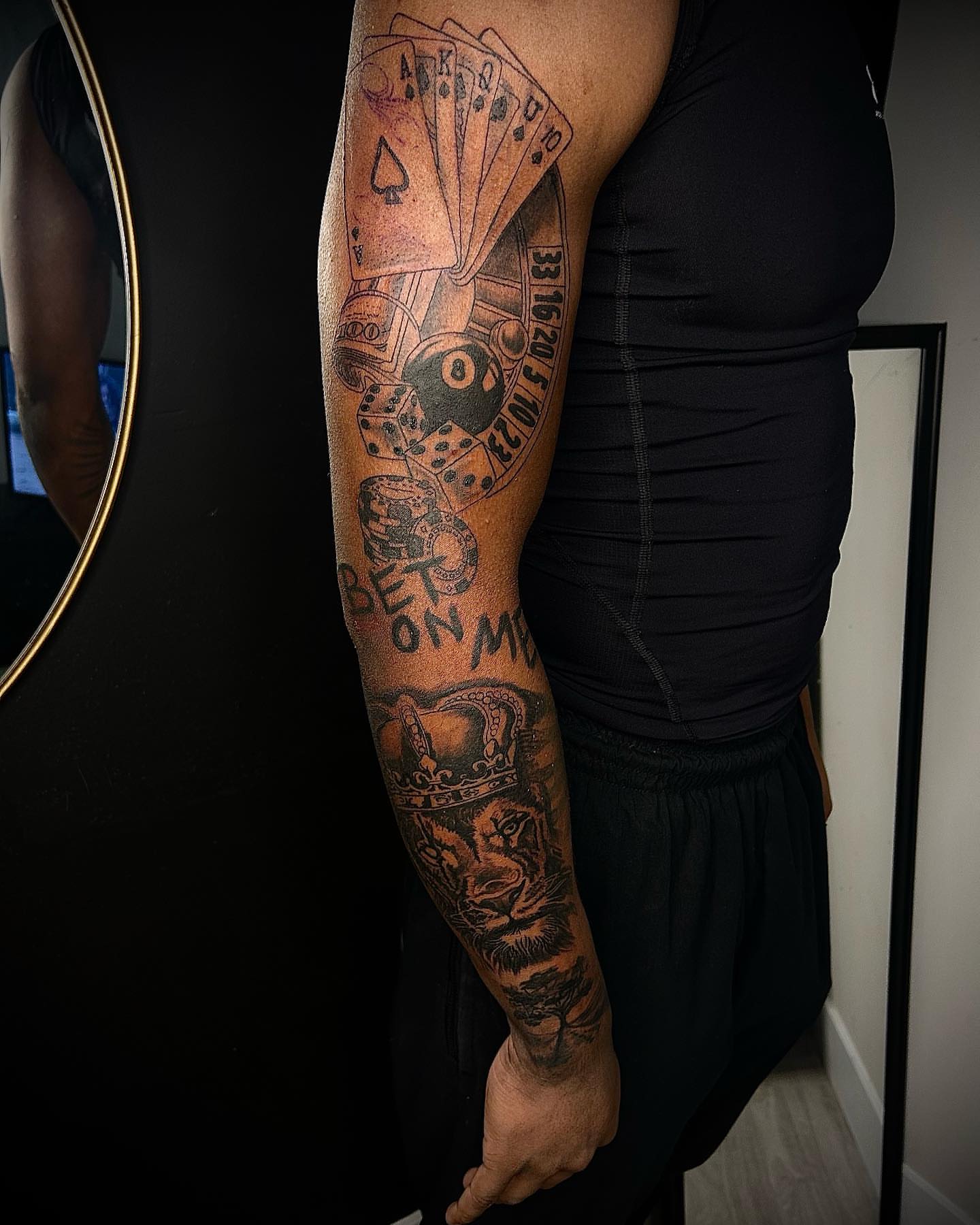 Tattoo by @inkstinctual — american_traditional, black_and_grey