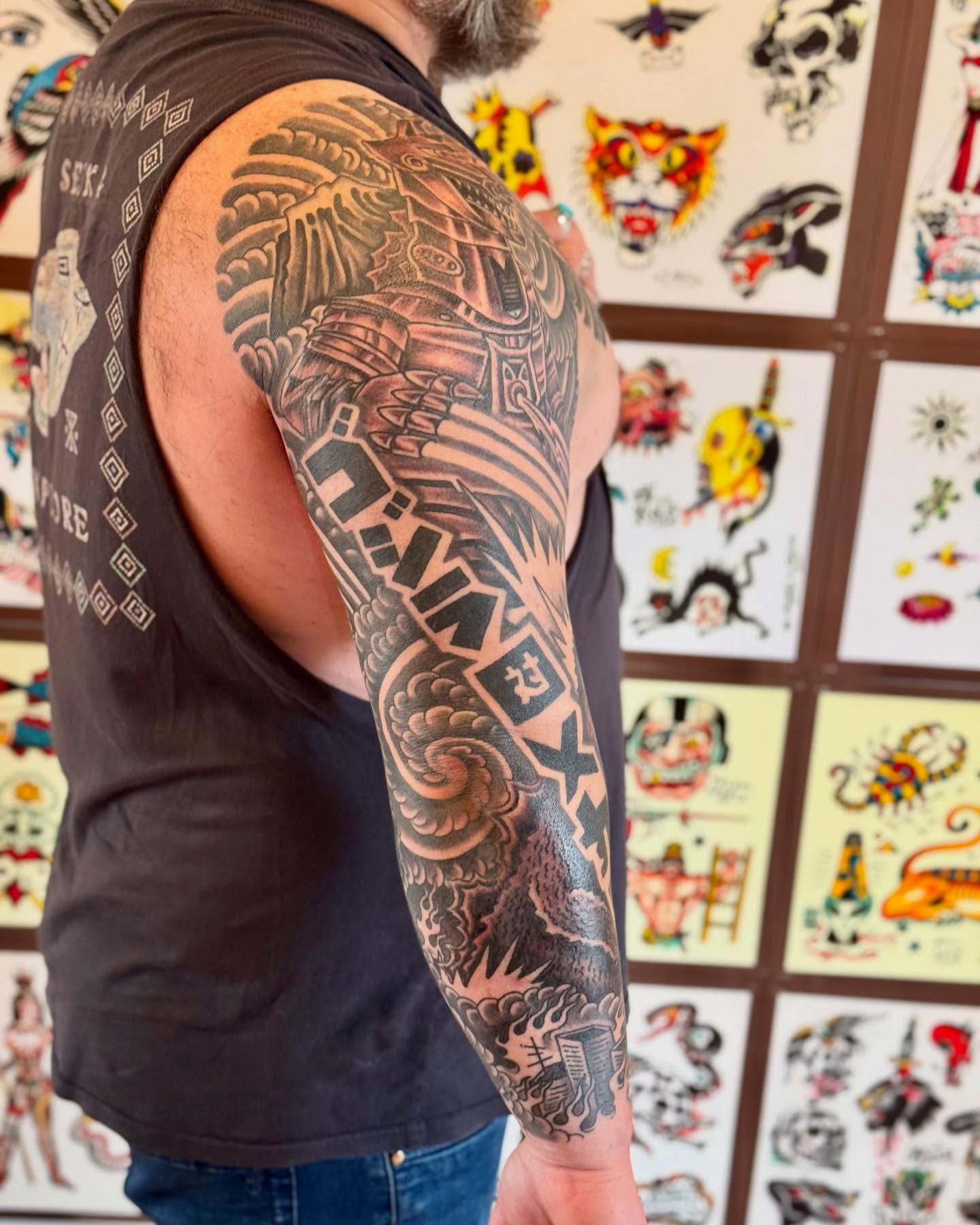 Tattoo by @nickrodintattoo — american_traditional, black_and_grey