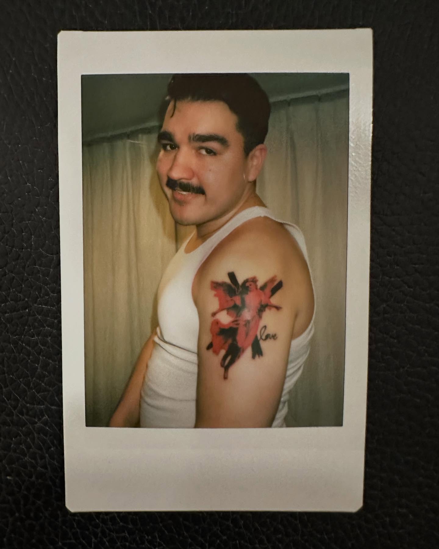 Dancer American traditional tattoo on the shoulder by Bennie Bae