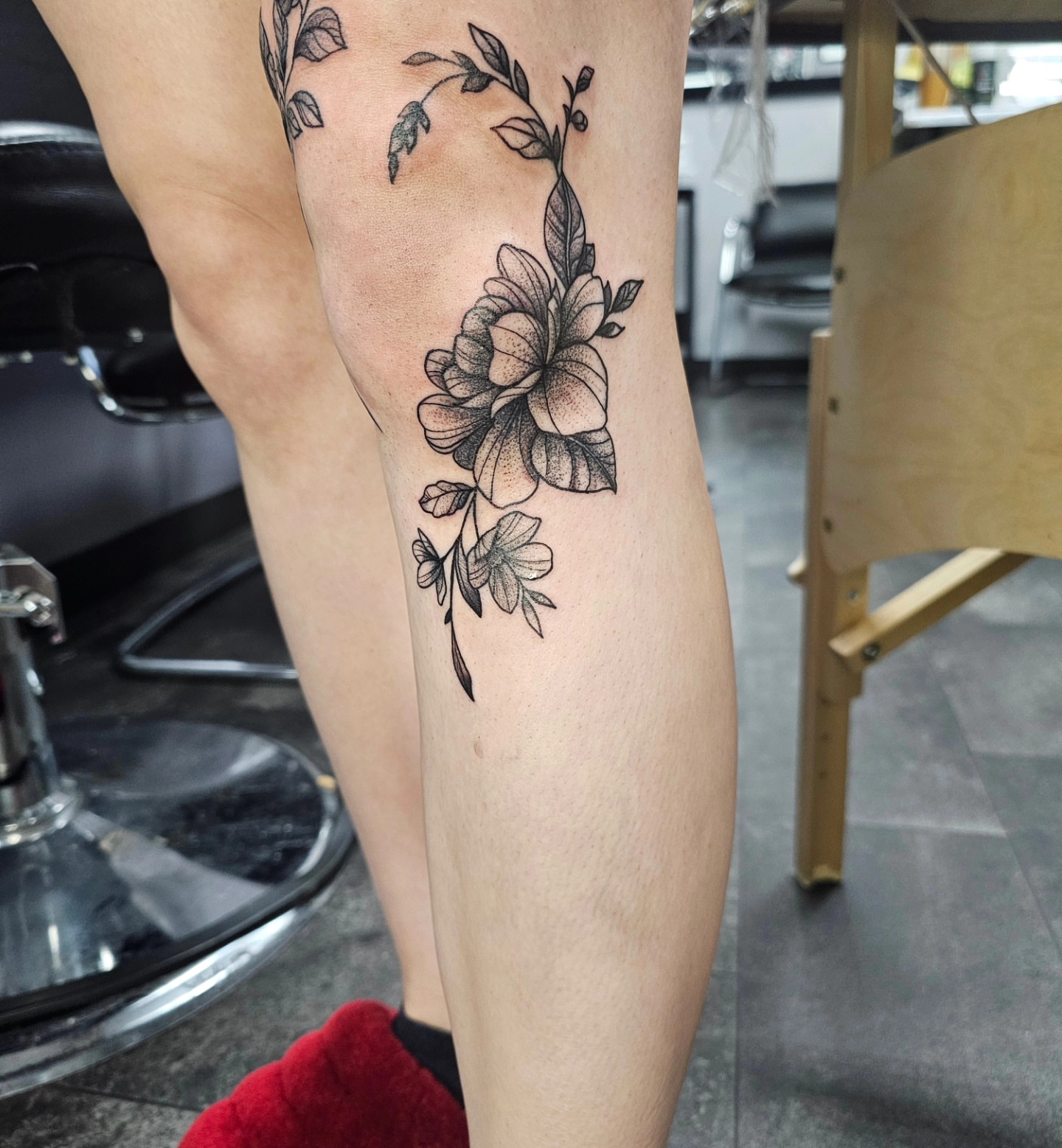 Tattoo by @chimera_ink — dotwork