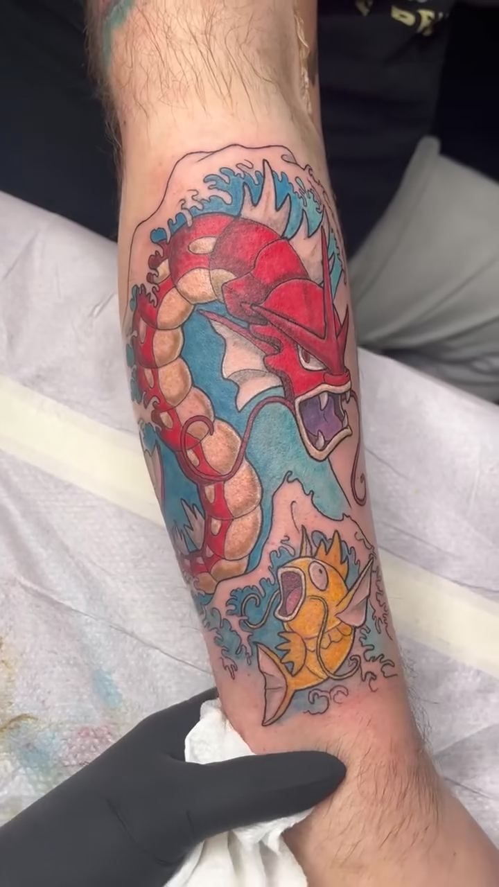 Tattoo by @damnginatattoos โ japanese_irezumi, new_school