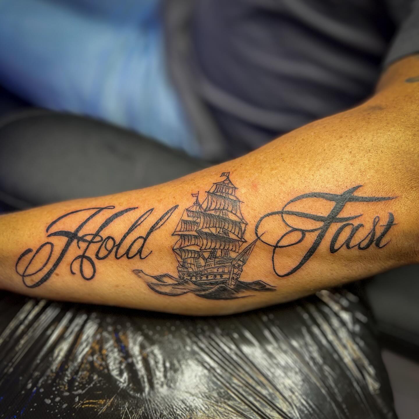Tattoo by @joeyspindlertattoos — black_and_grey