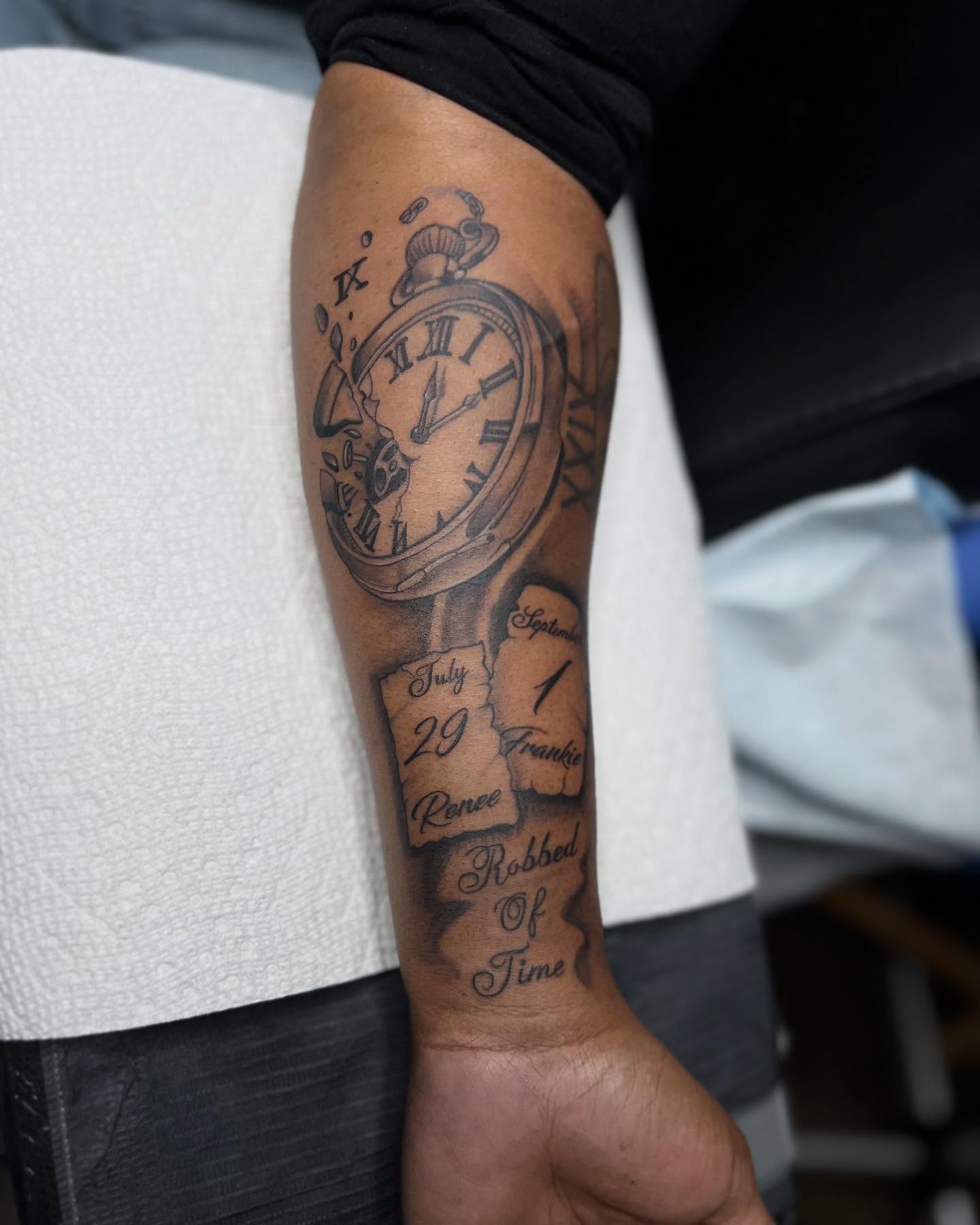 Tattoo by @francis_art121 — black_and_grey