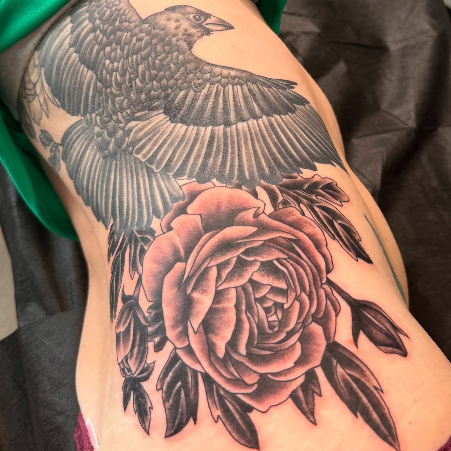 Tattoo by @jeremyhudsontattoo — black_and_grey