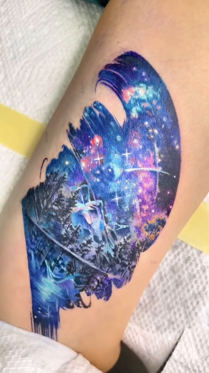 Tattoo by @sentimental_laundry — realism, watercolor