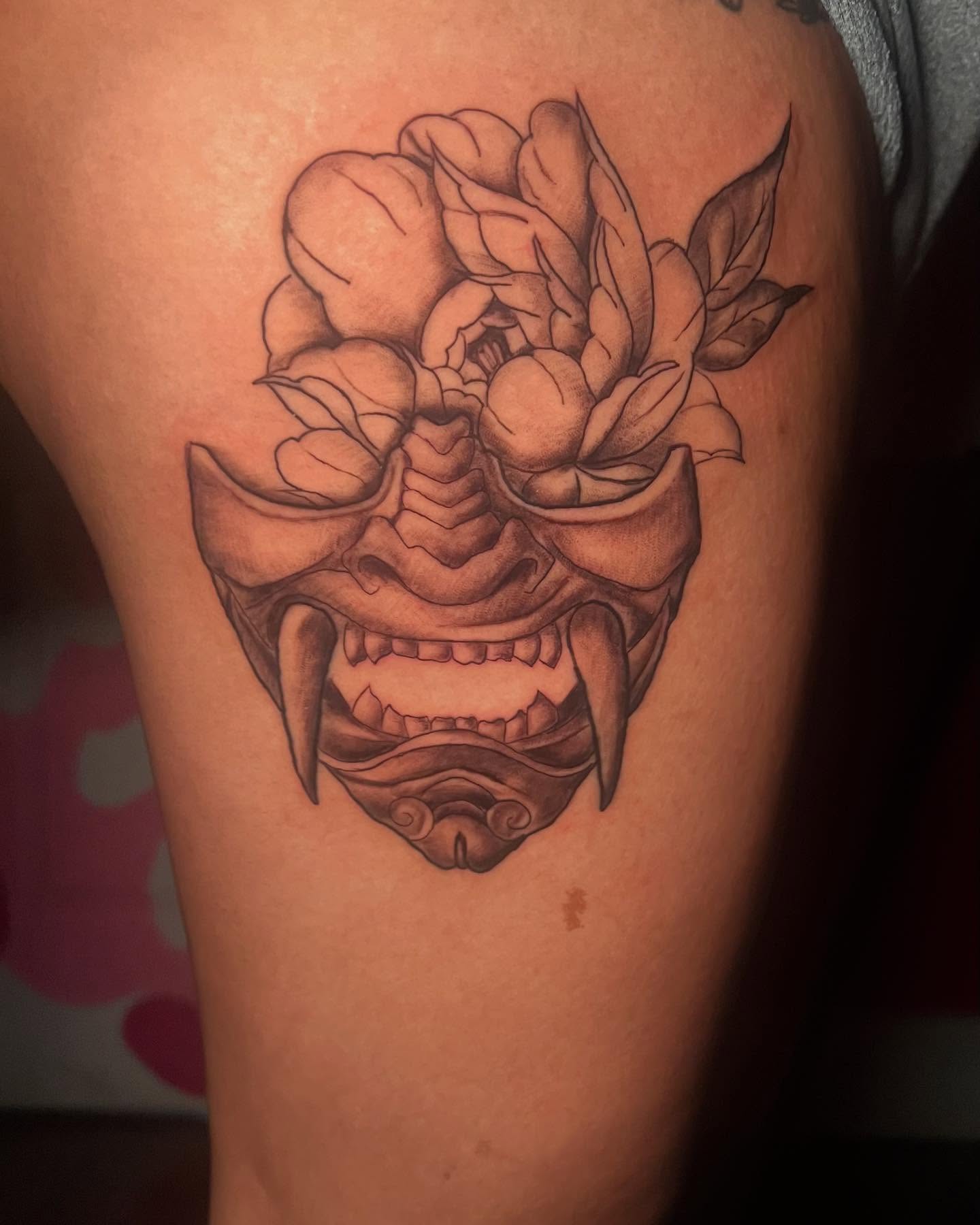 Tattoo by @_glassink — black_and_grey, realism