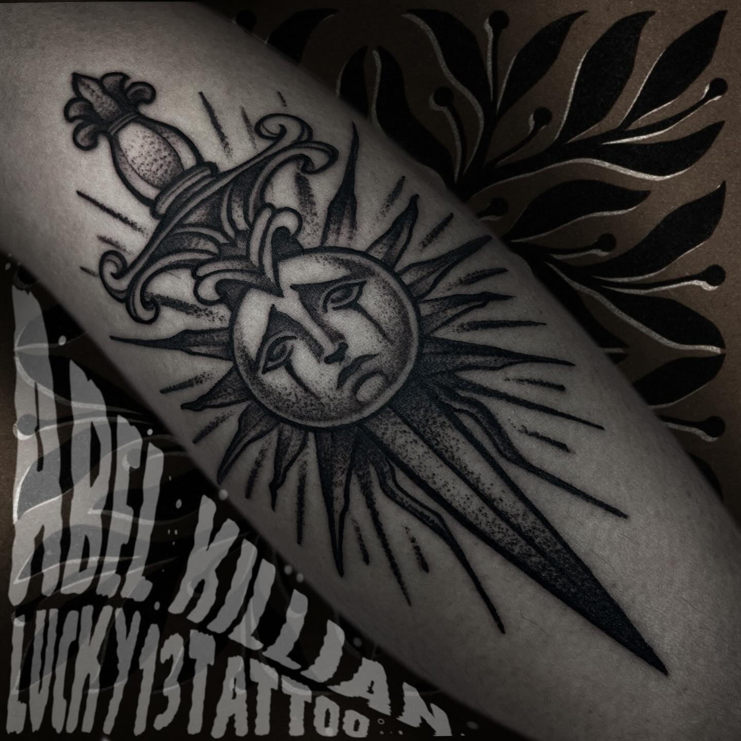 Tattoo by @tattooabel — dotwork, black_and_grey