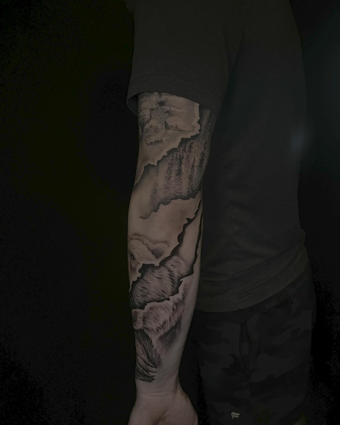 Tattoo by @artisticbubba — black_and_grey, realism