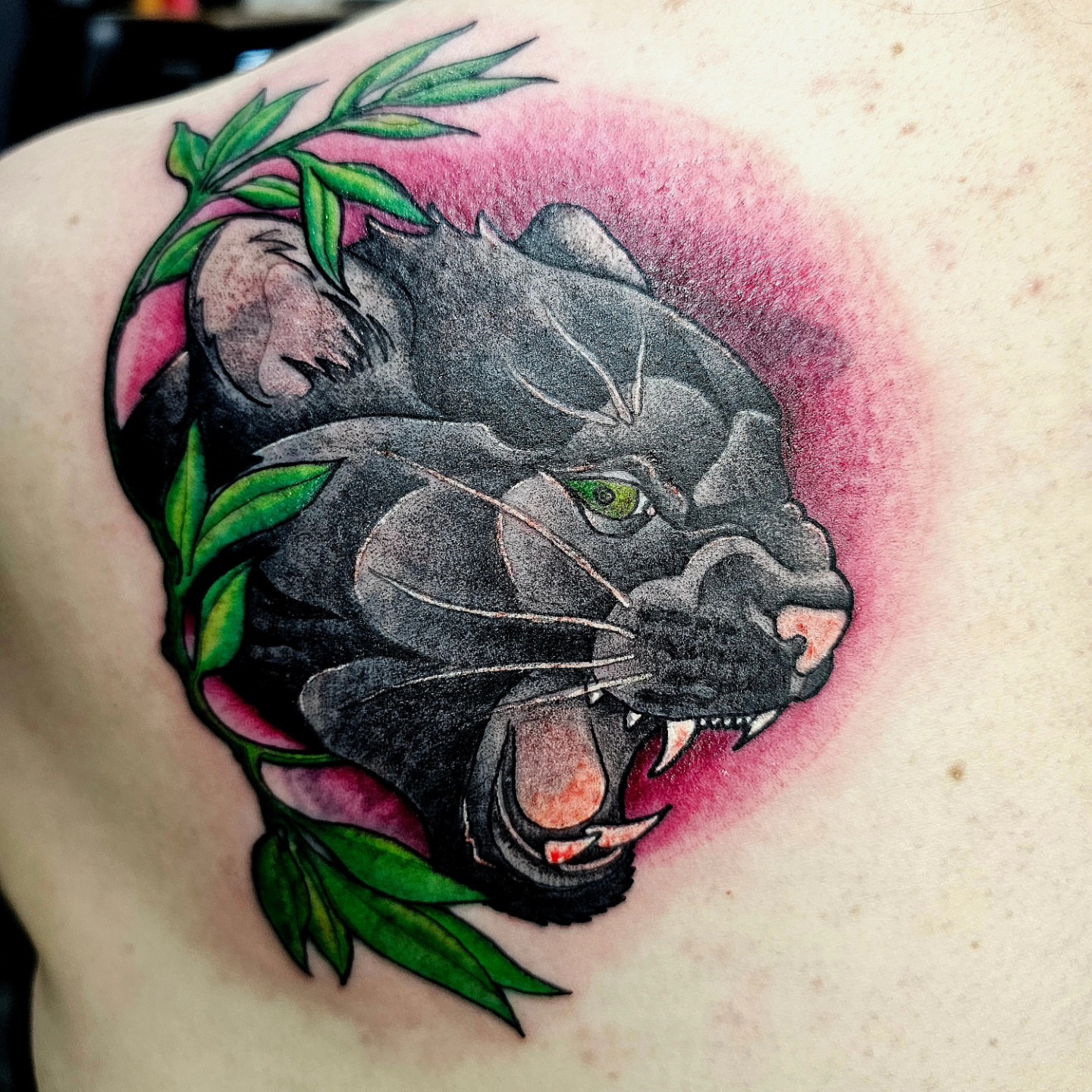Tattoo by @chimera_ink — realism, dotwork