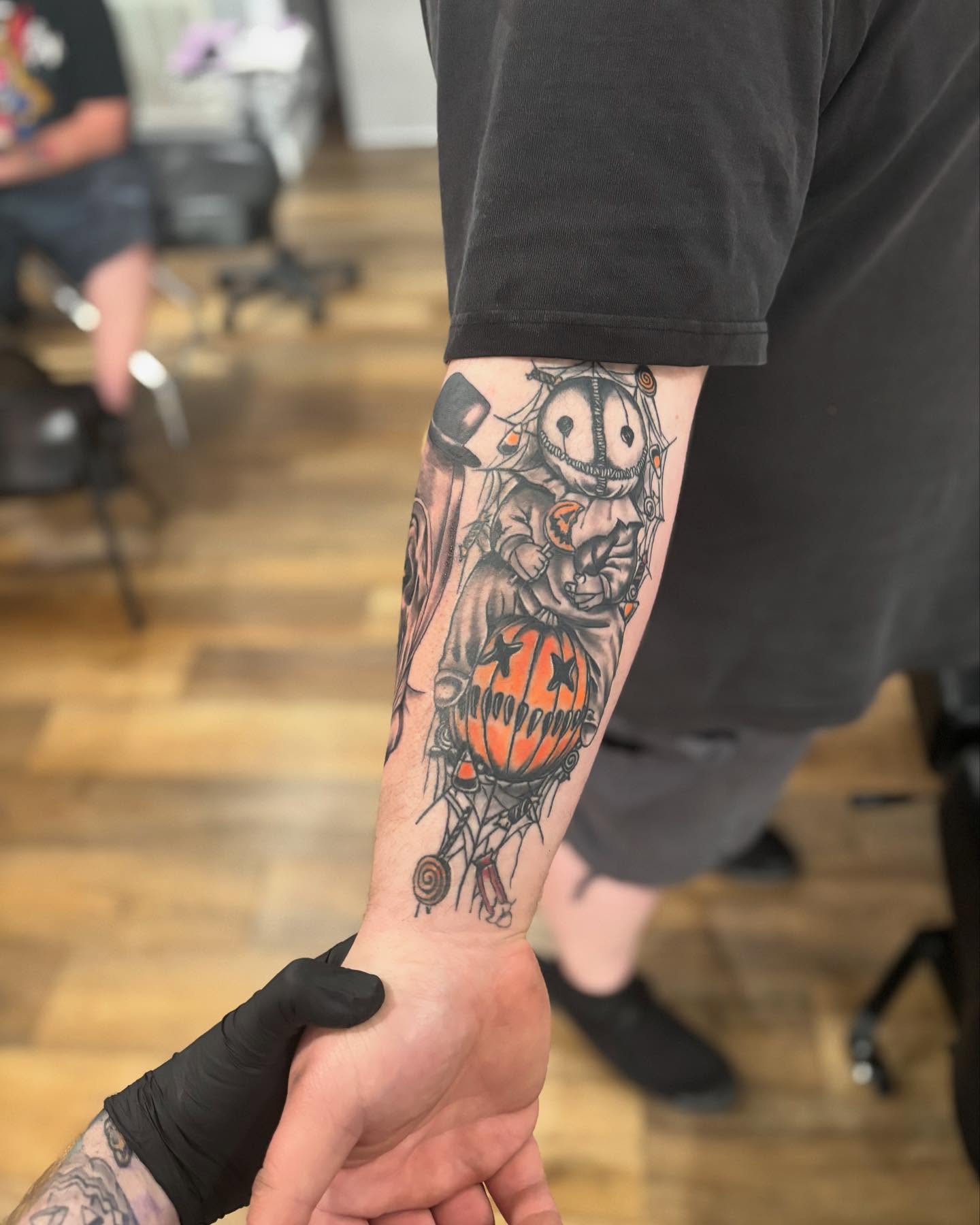 Tattoo by @foxesden666 — black_and_grey