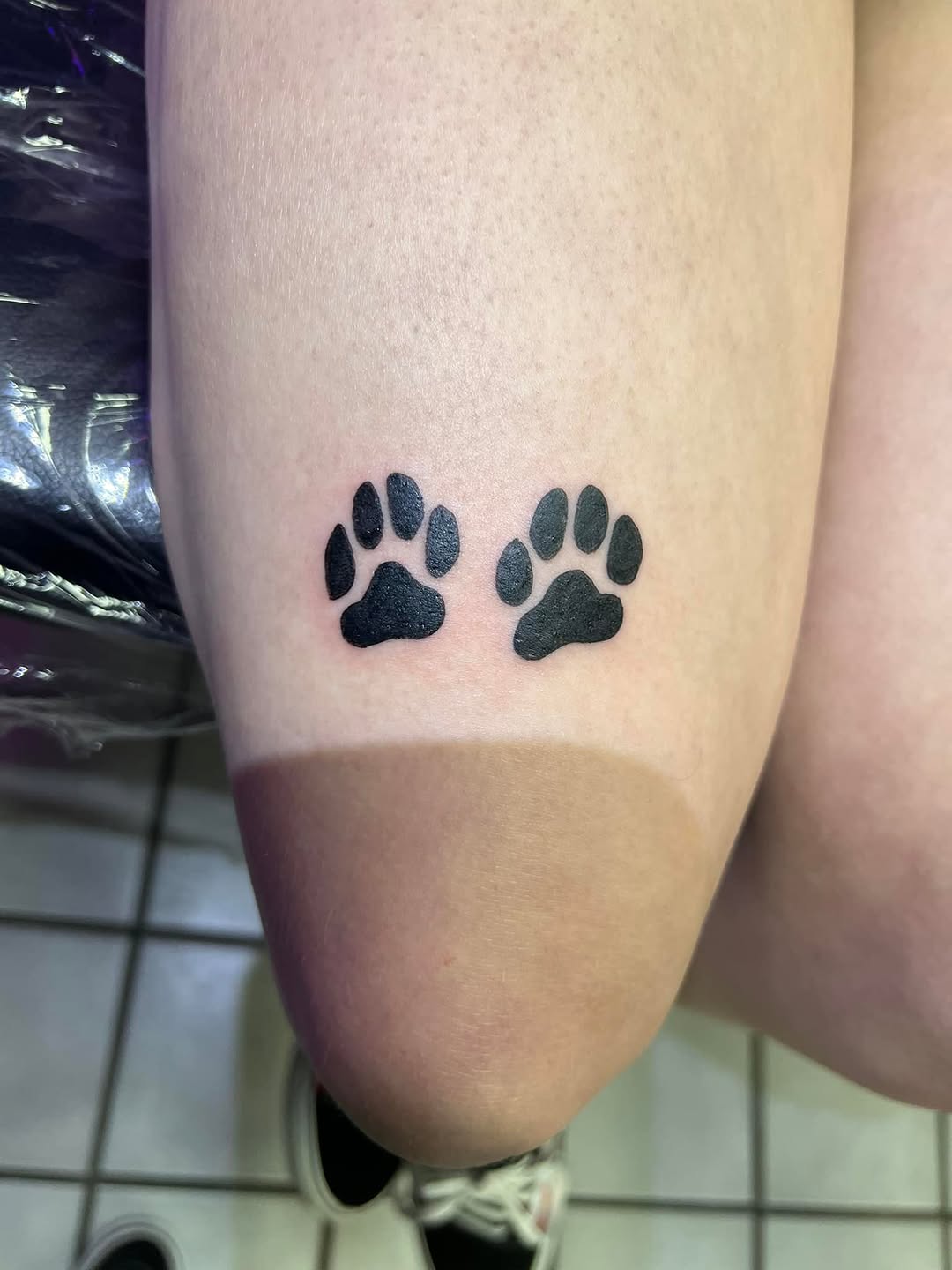 Tattoo by @oddratink — blackwork