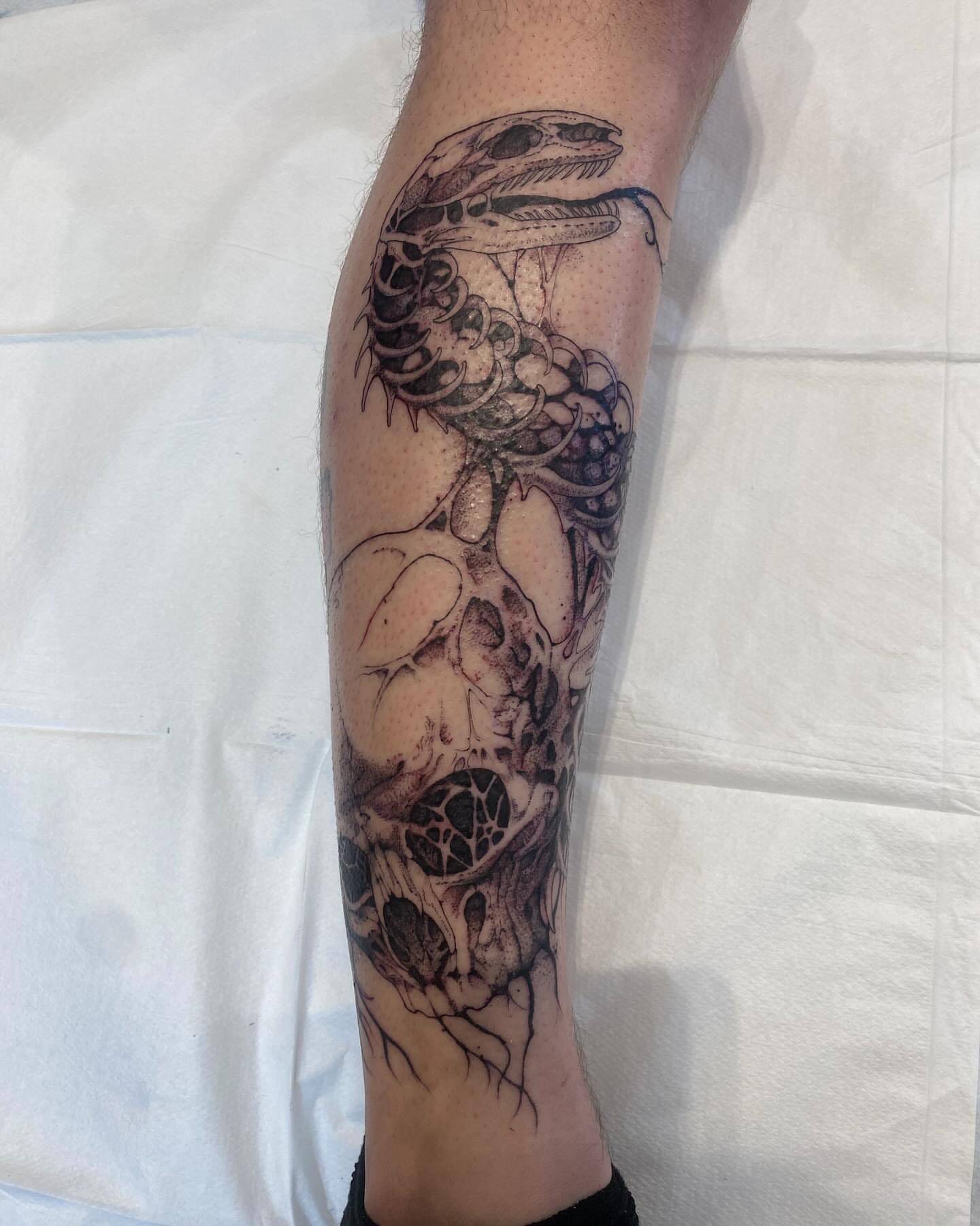 Tattoo by @blightttattoo — black_and_grey, realism