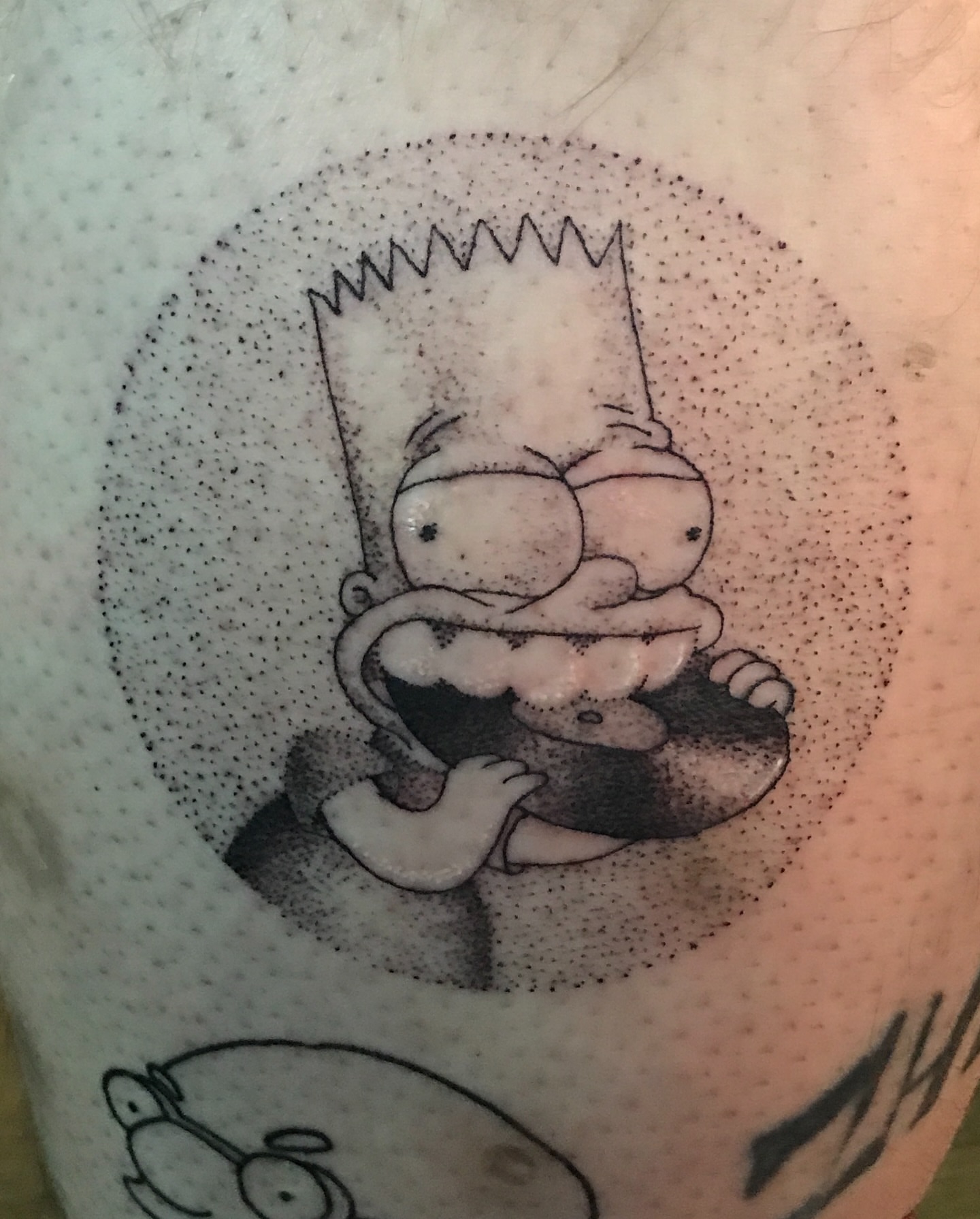 Tattoo by @bombaypainco — dotwork