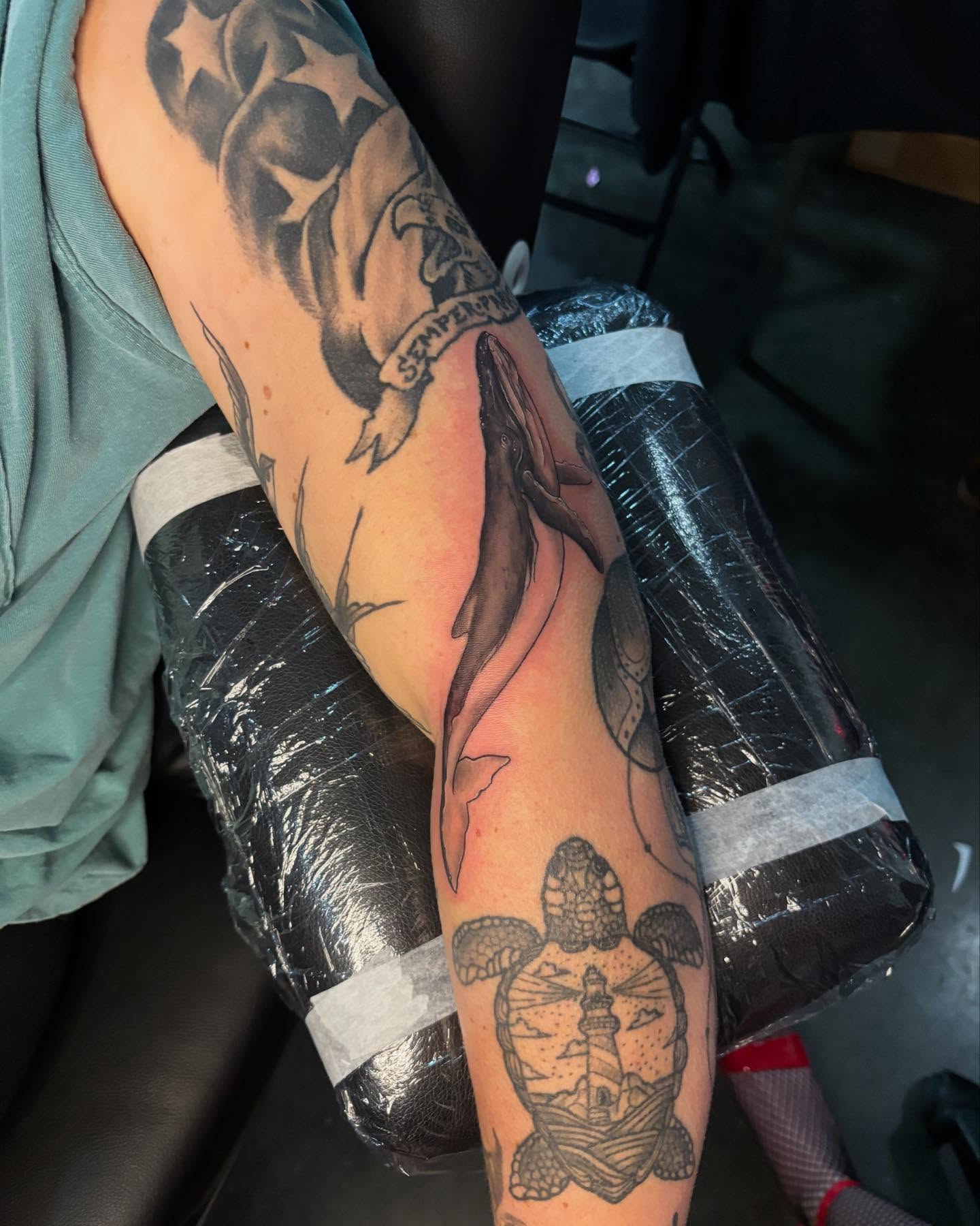 Tattoo by @kay_tatz — american_traditional, black_and_grey