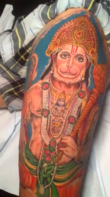Hanuman japanese irezumi tattoo by Jose Calderon