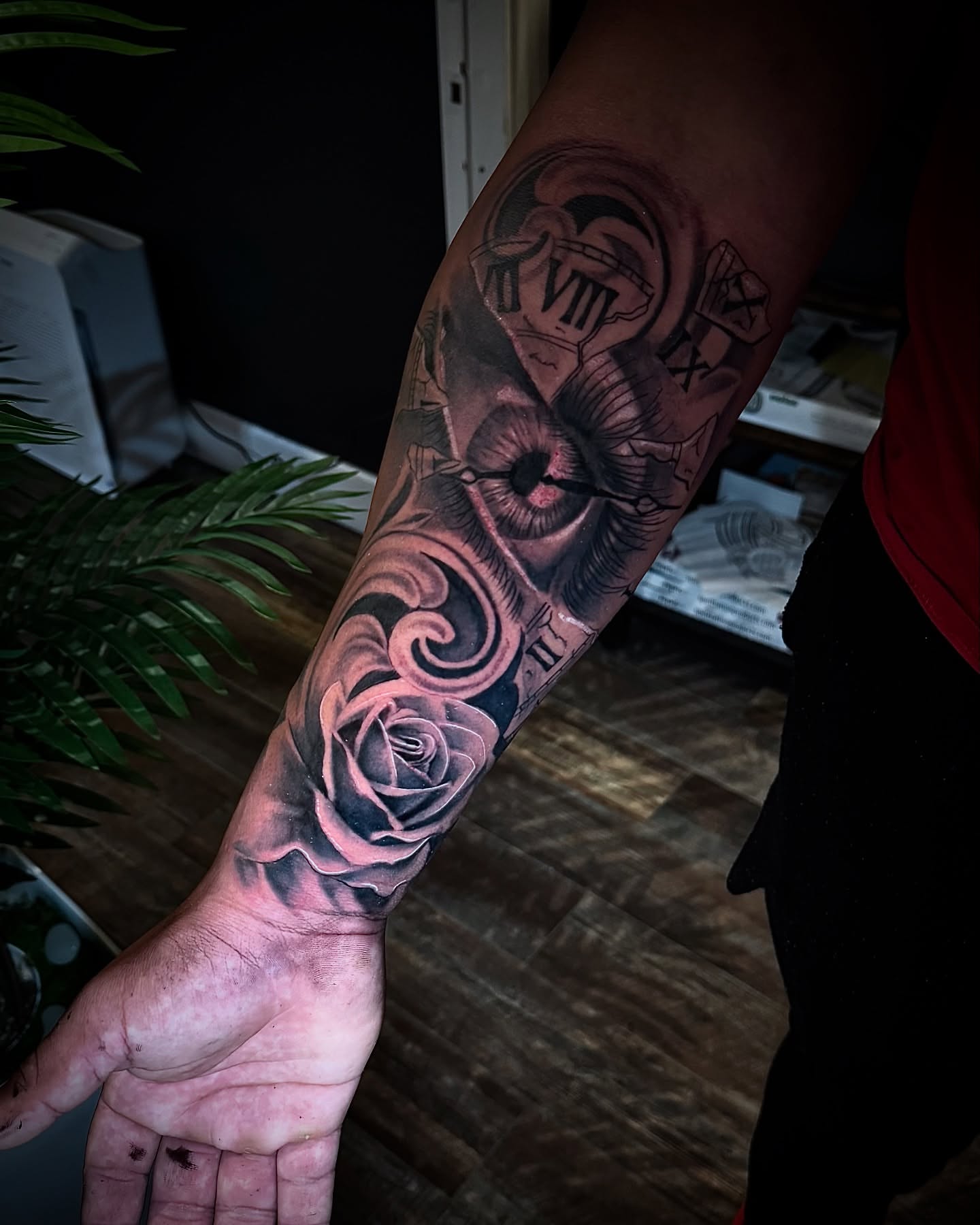 Tattoo by @kiddo_tats — black_and_grey, realism