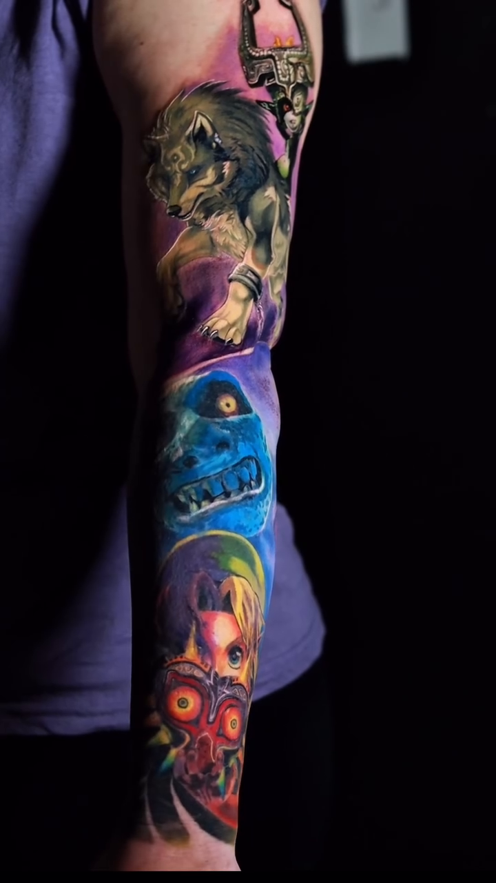 Tattoo by @pigmentpirate — realism, anime