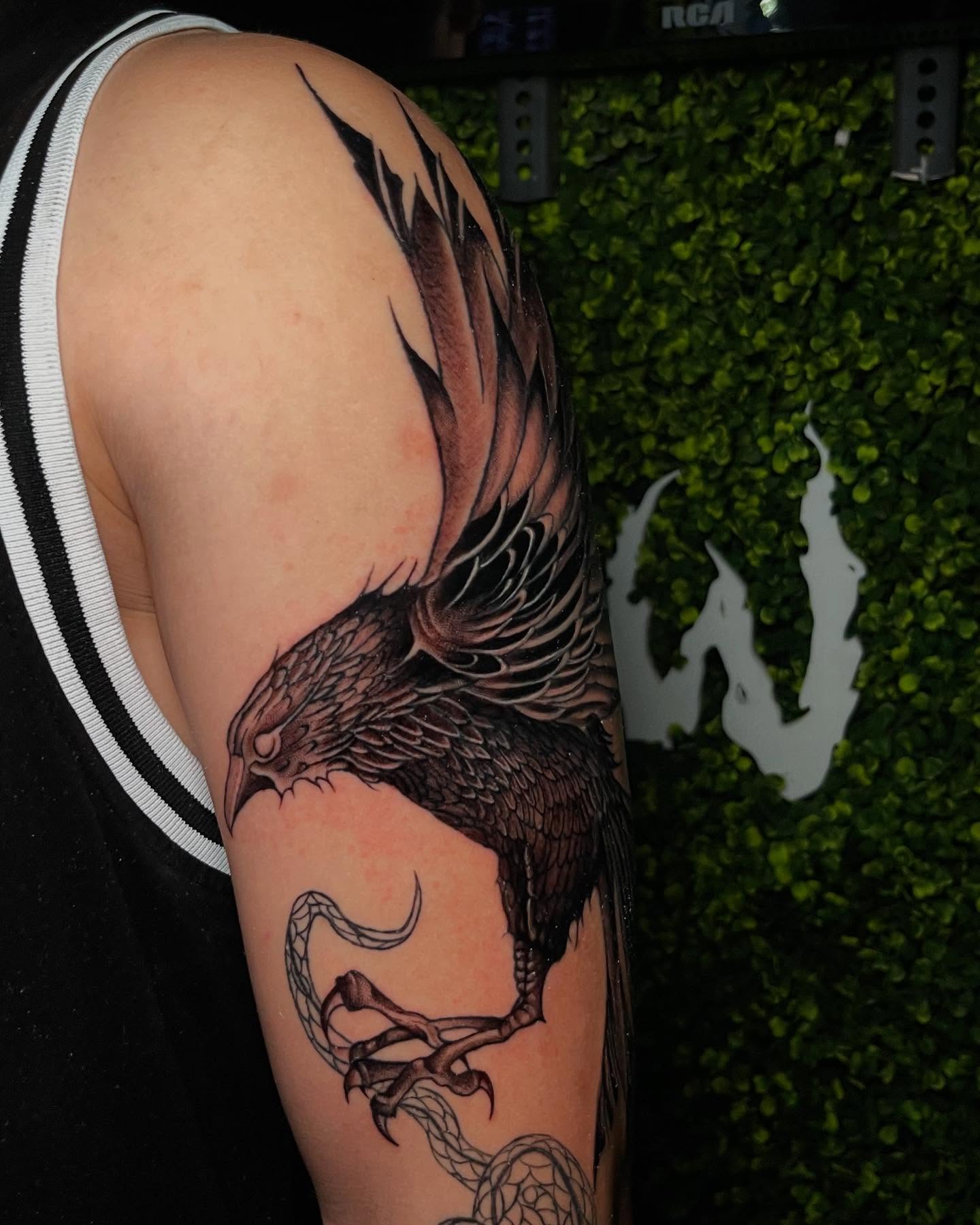 Tattoo by @wargski โ black_and_grey