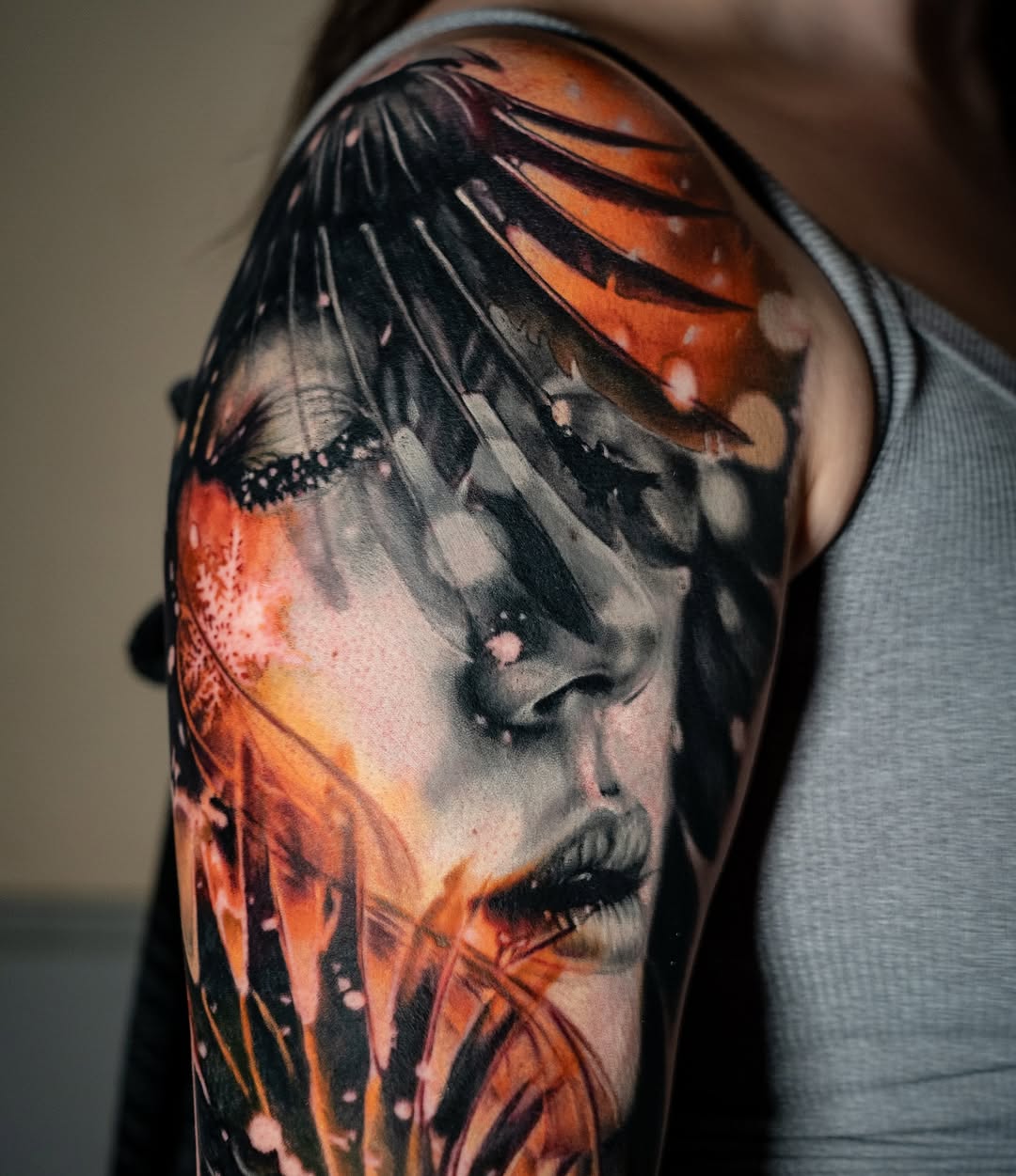 Tattoo by @mattvaught_tattoo — realism, black_and_grey