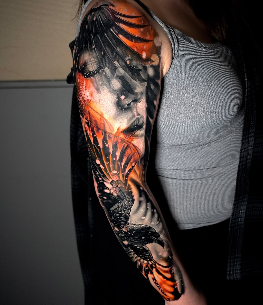 Tattoo by @mattvaught_tattoo — realism, black_and_grey