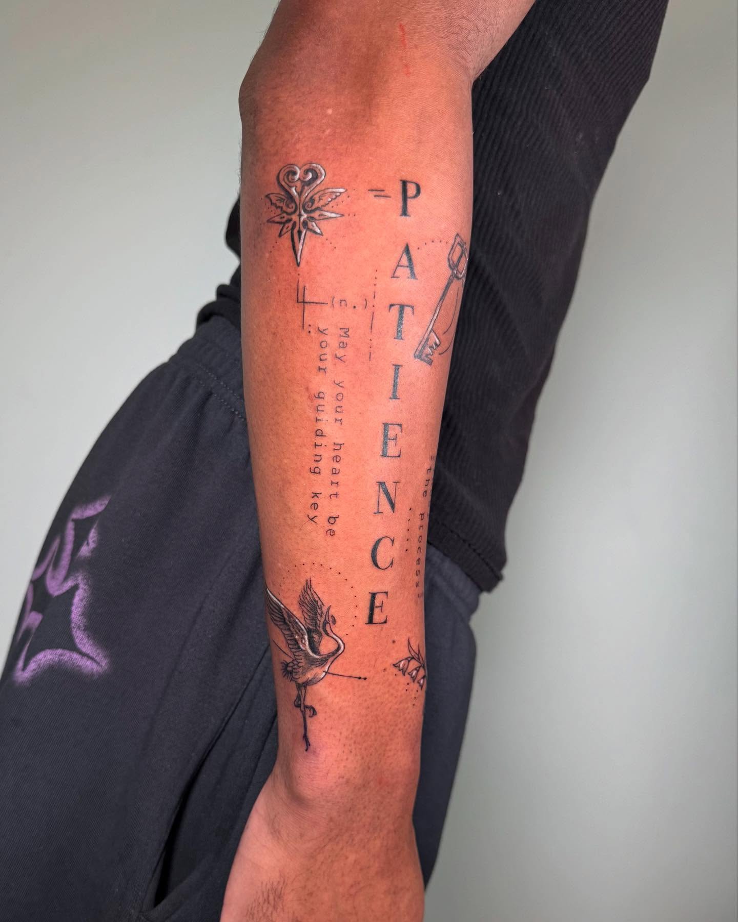 Tattoo by @yourlocalmisfit — black_and_grey