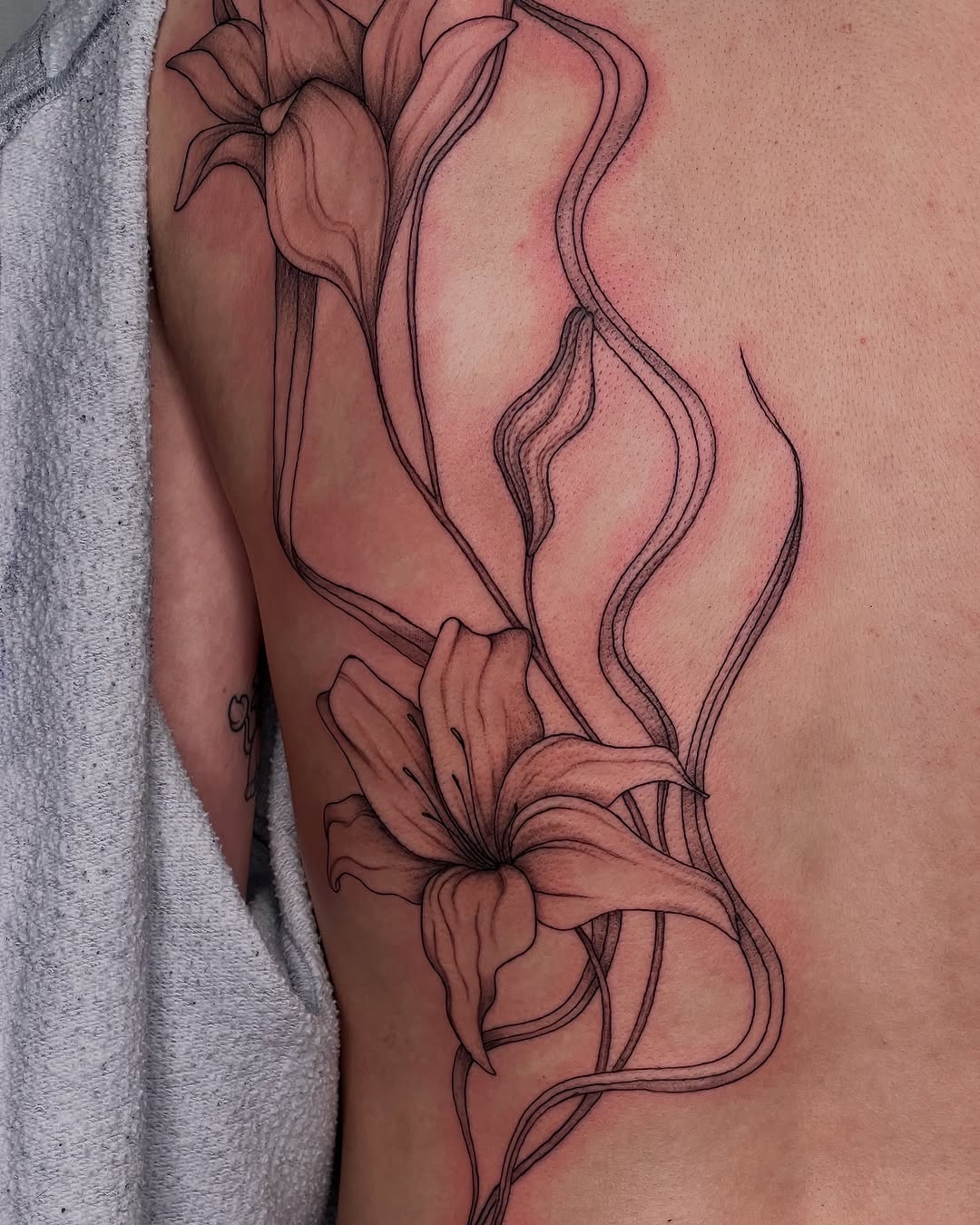 Tattoo by @cultofspice — fine_line, black_and_grey