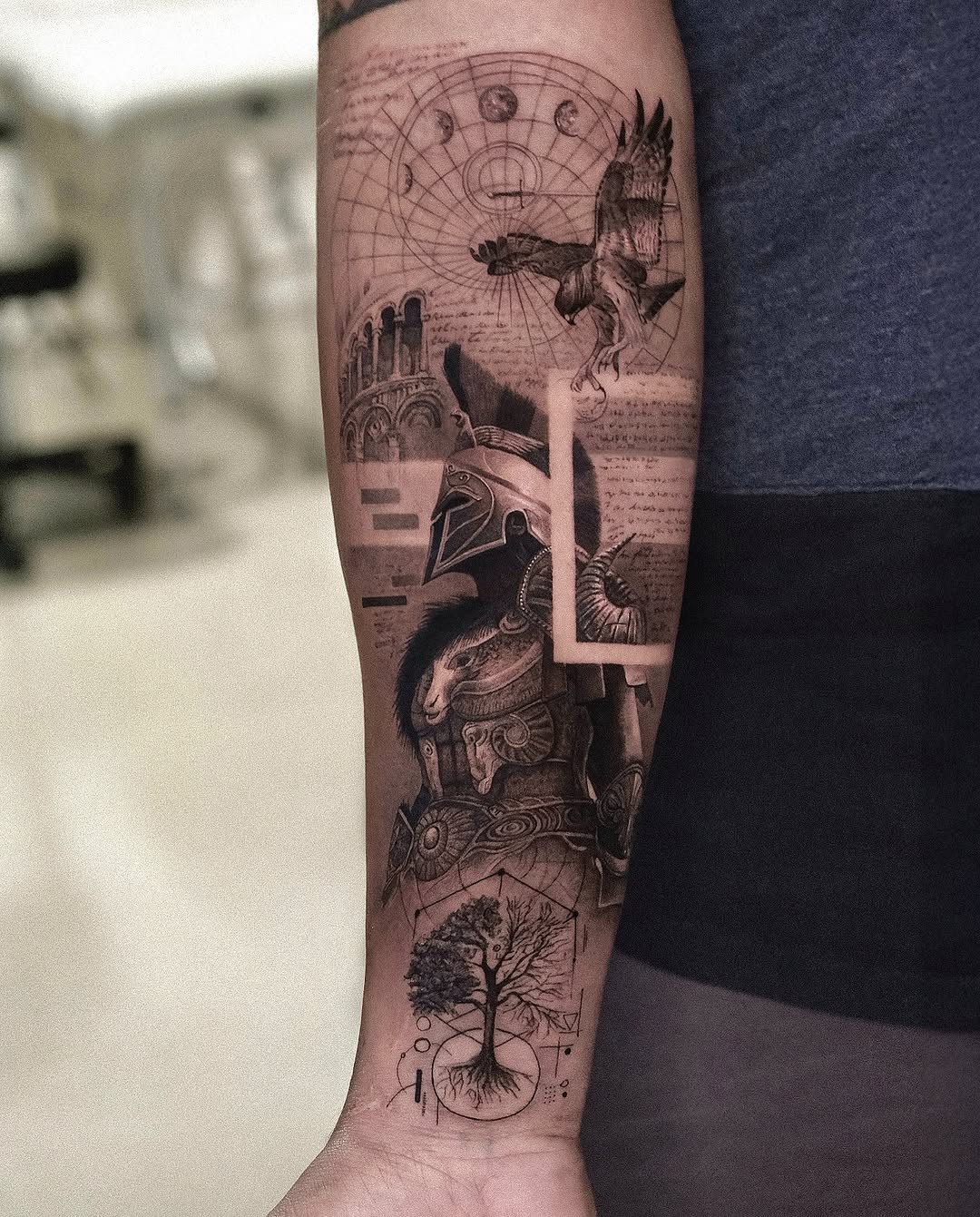 Tattoo by @dopamine_real โ realism, black_and_grey