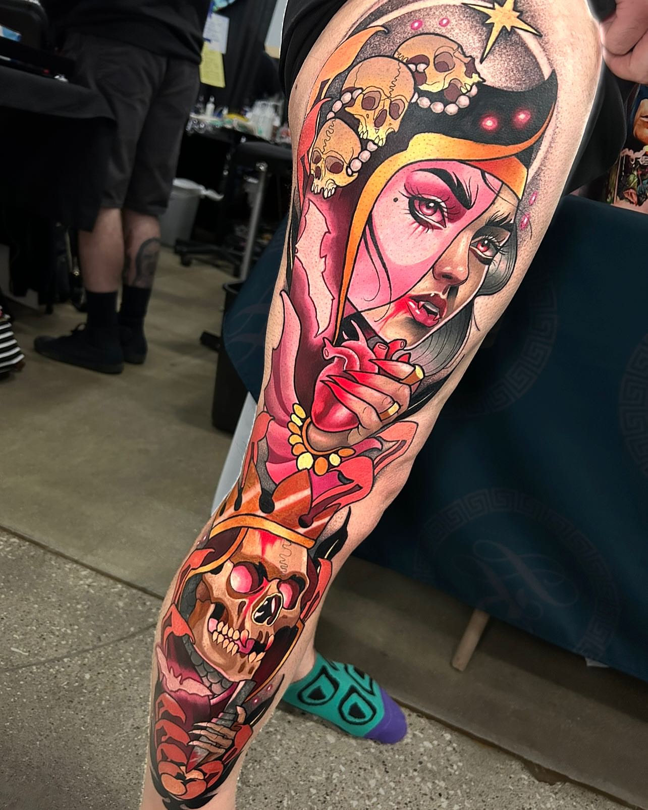Tattoo by @teamrockettattoo — american_traditional, illustrative
