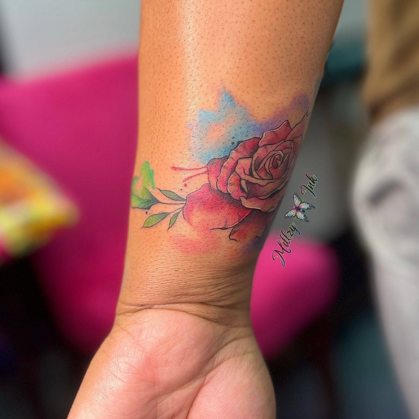 Tattoo by @millzyink — watercolor