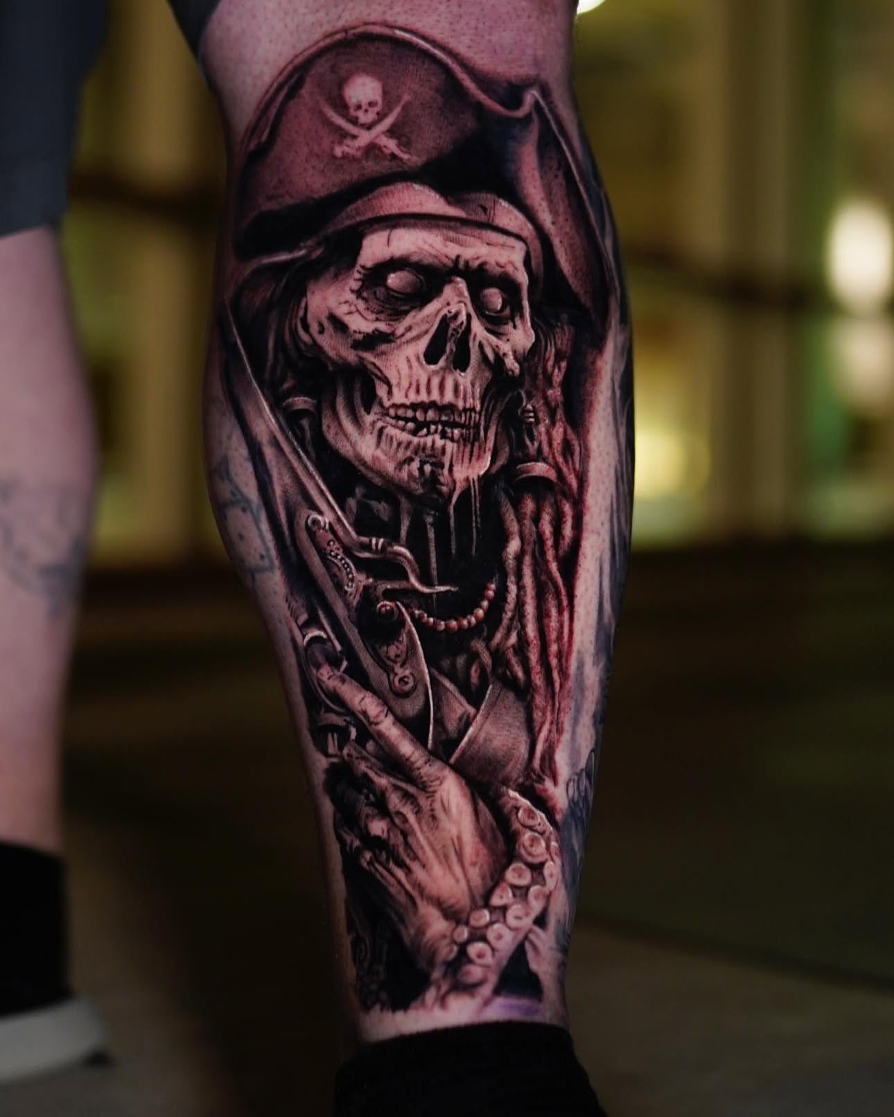 Tattoo by @zachosborn_official — realism, dark_realism