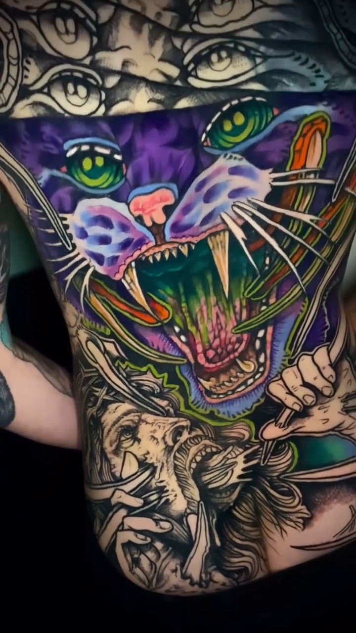 Tattoo by @jubsyking — neo_traditional, trash_polka