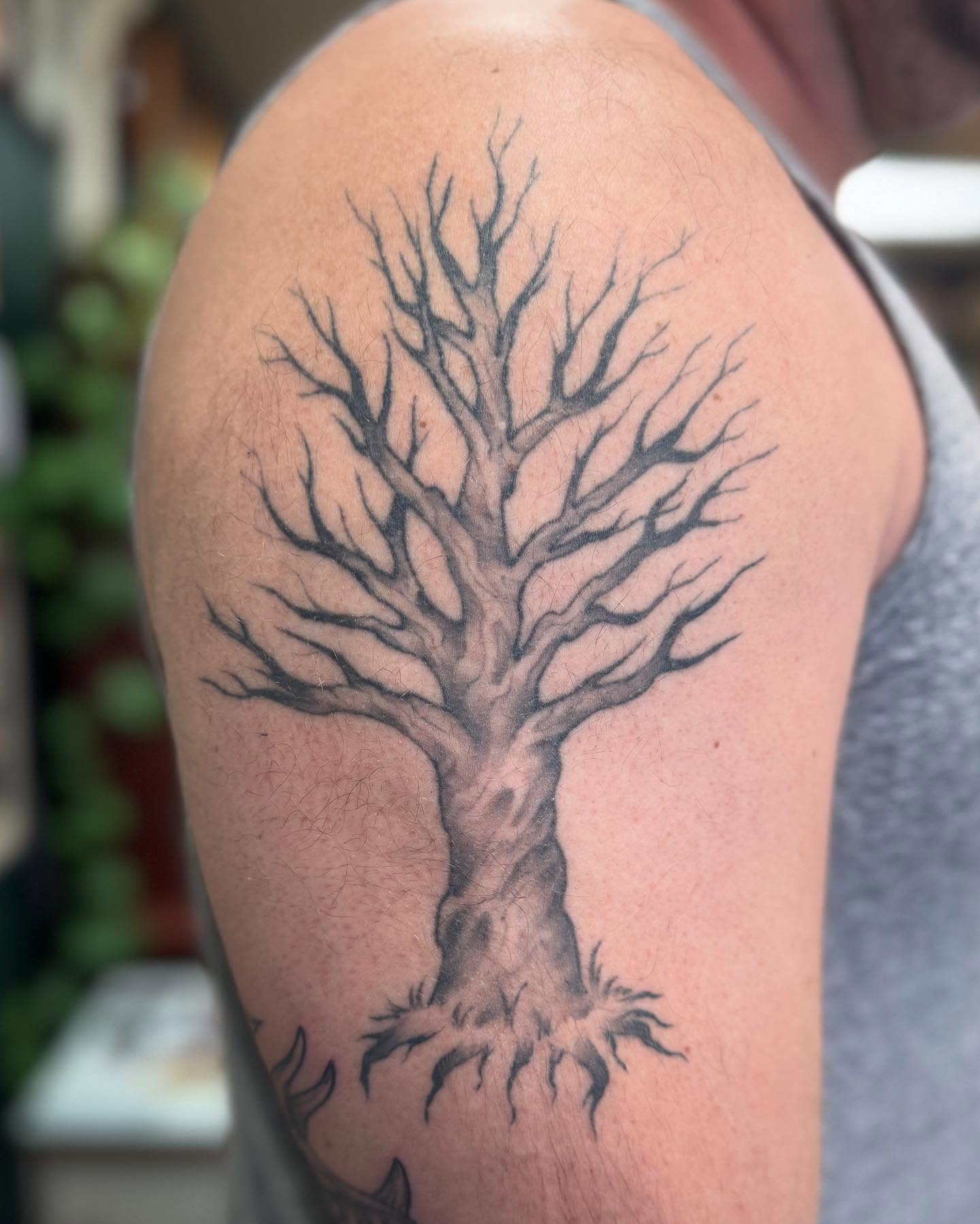 Tattoo by @tattoosbybella — black_and_grey