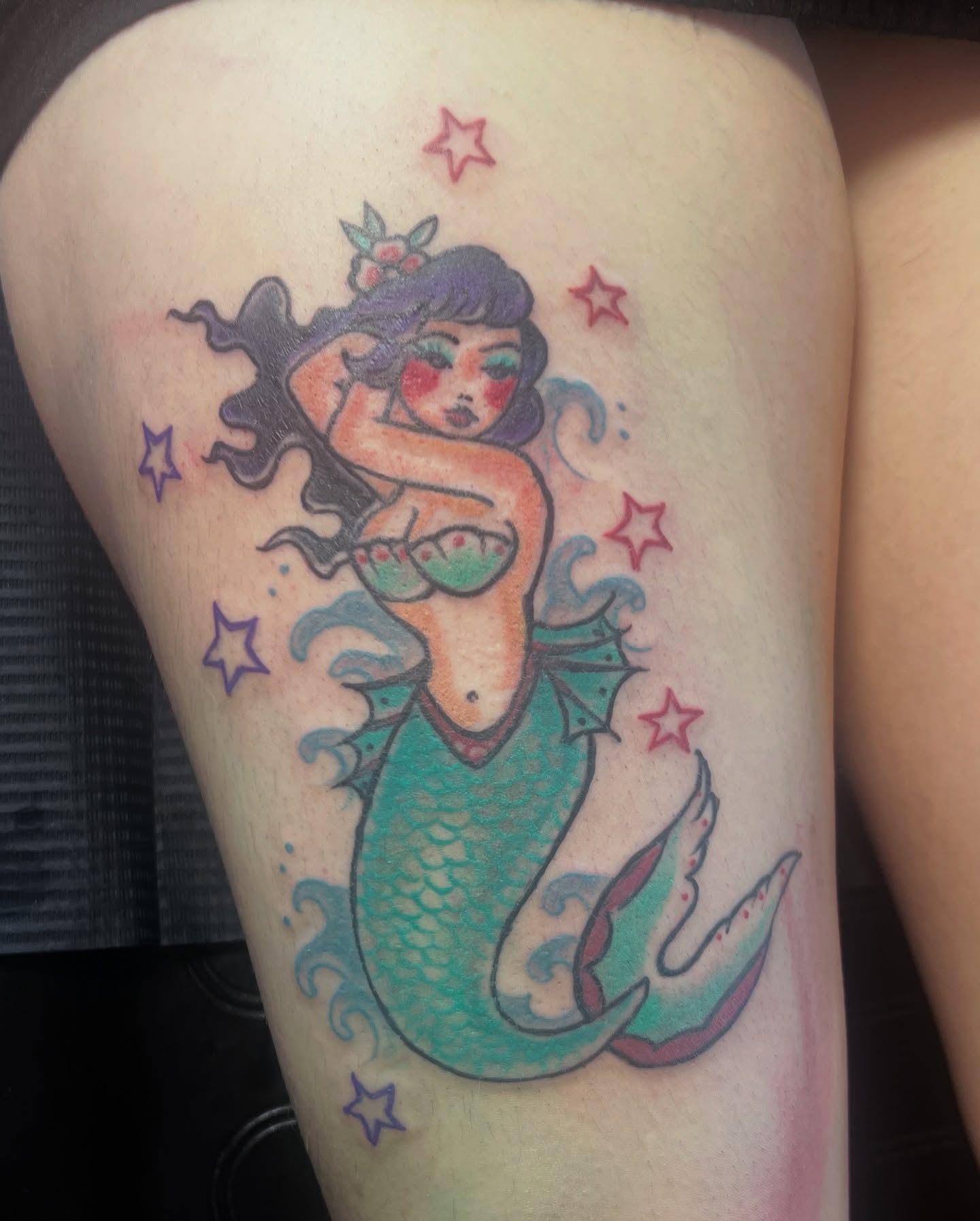 Tattoo by @misselviatattoo β american_traditional, new_school