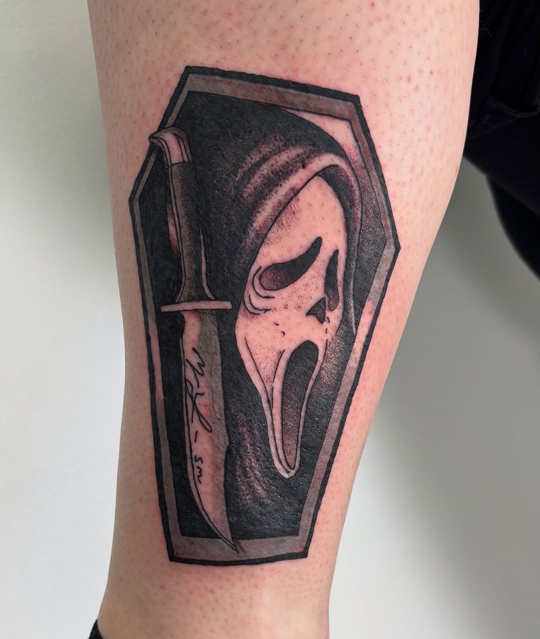 Tattoo by @sterlingstattoos — black_and_grey, chicano