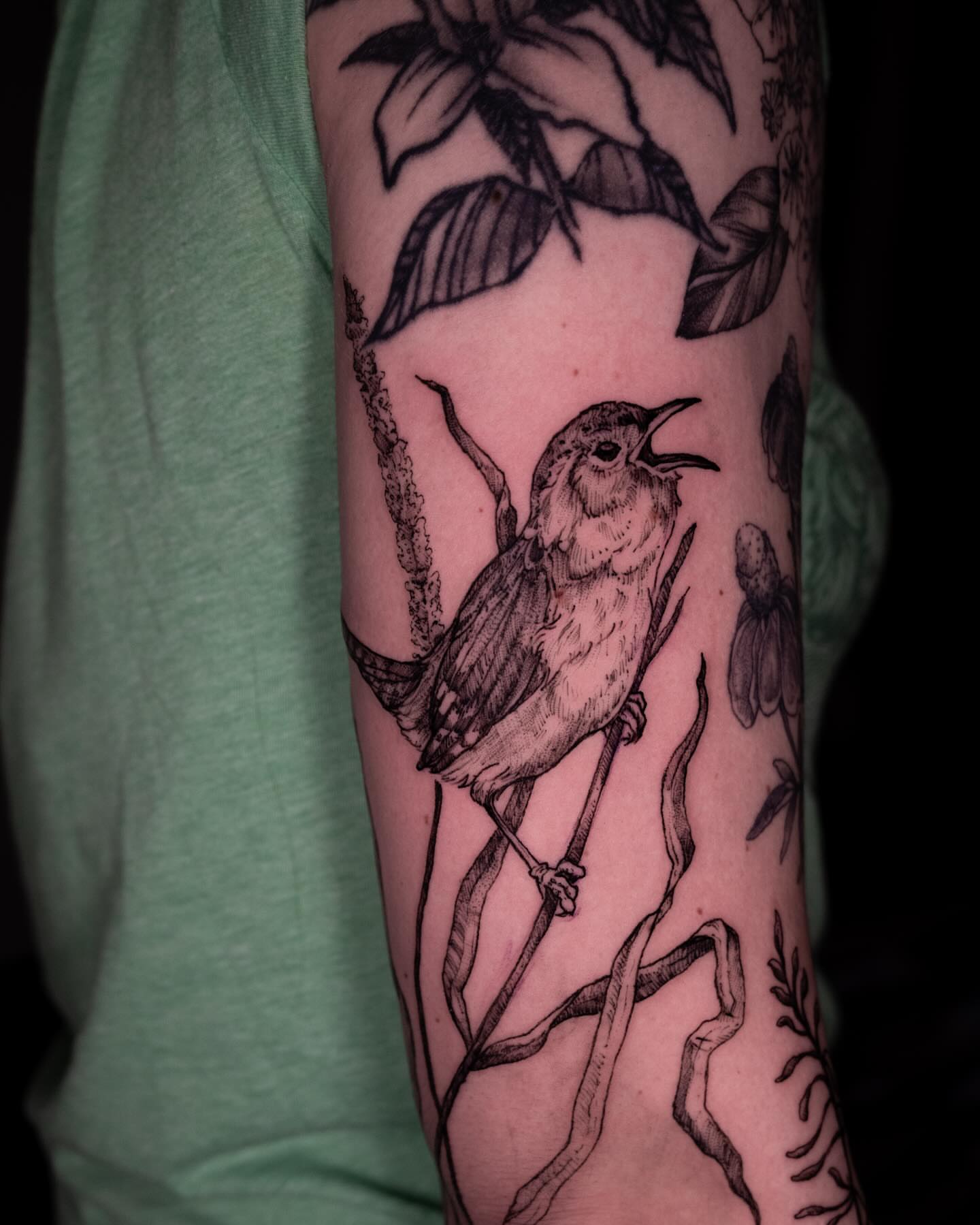Tattoo by @fortytwojudges — black_and_grey, realism