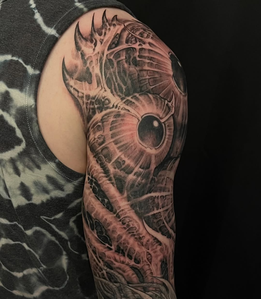 Tattoo by @shainesmithtattoo — dark_realism, black_and_grey
