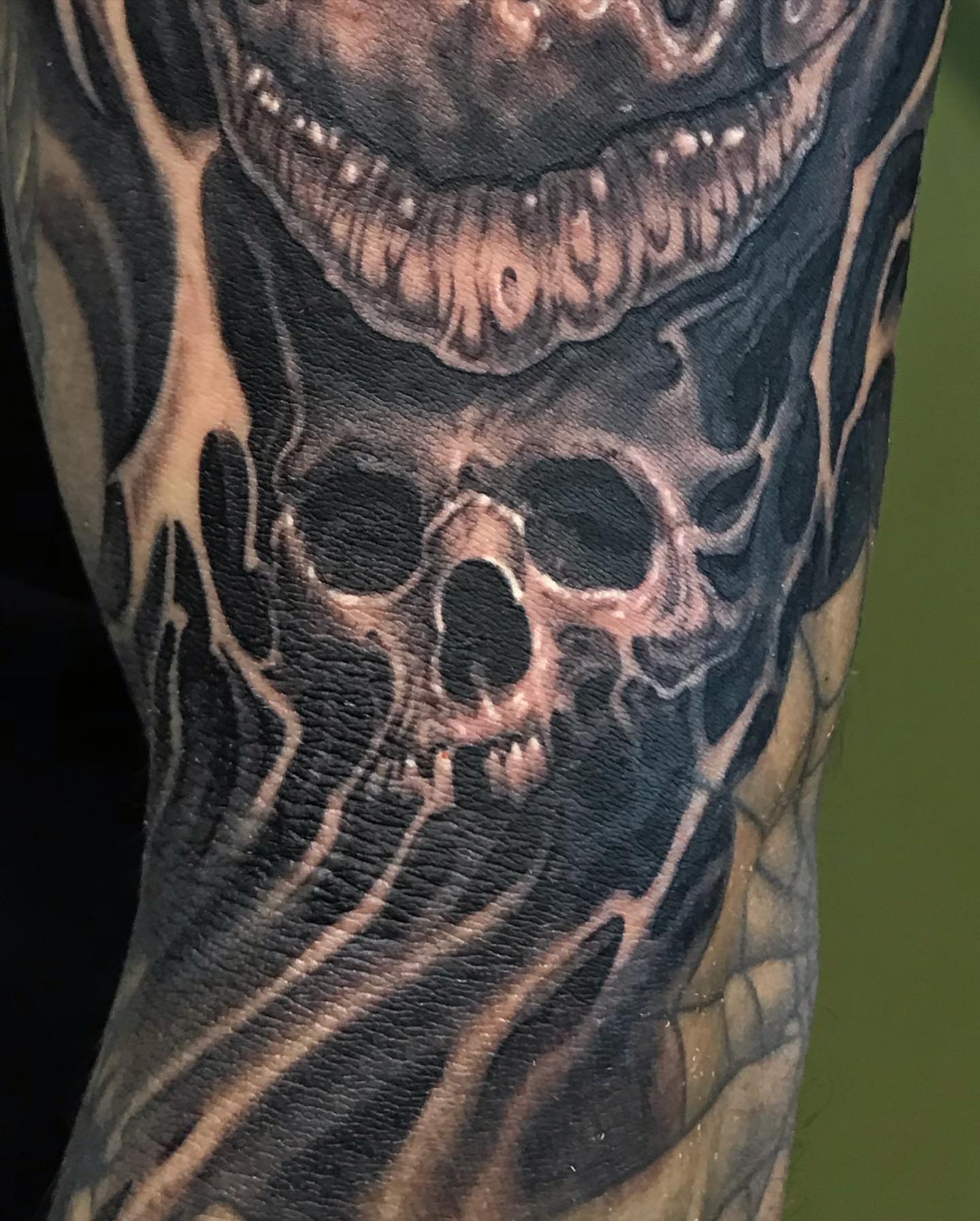 Tattoo by @rickrayne — black_and_grey, realism