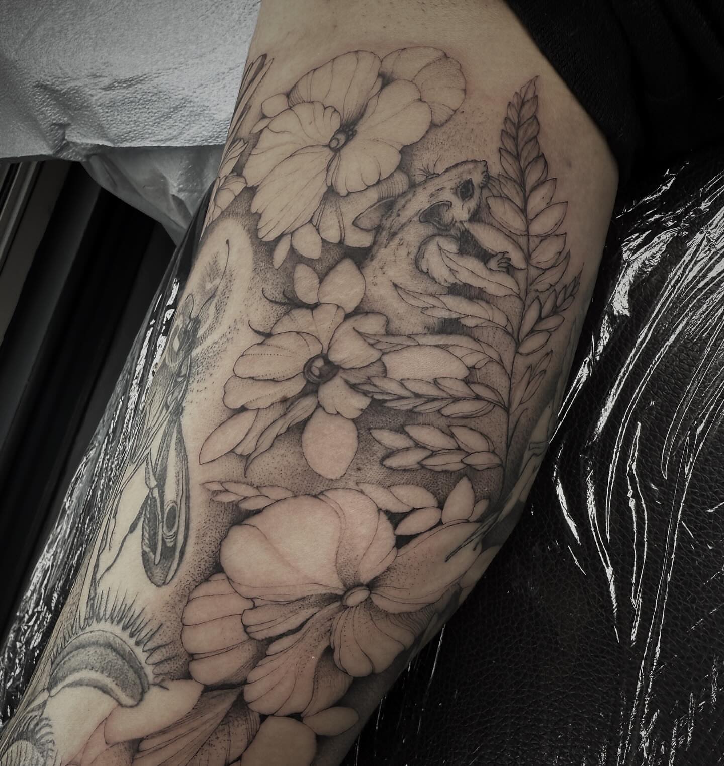 Tattoo by @cattblacktattoo β black_and_grey