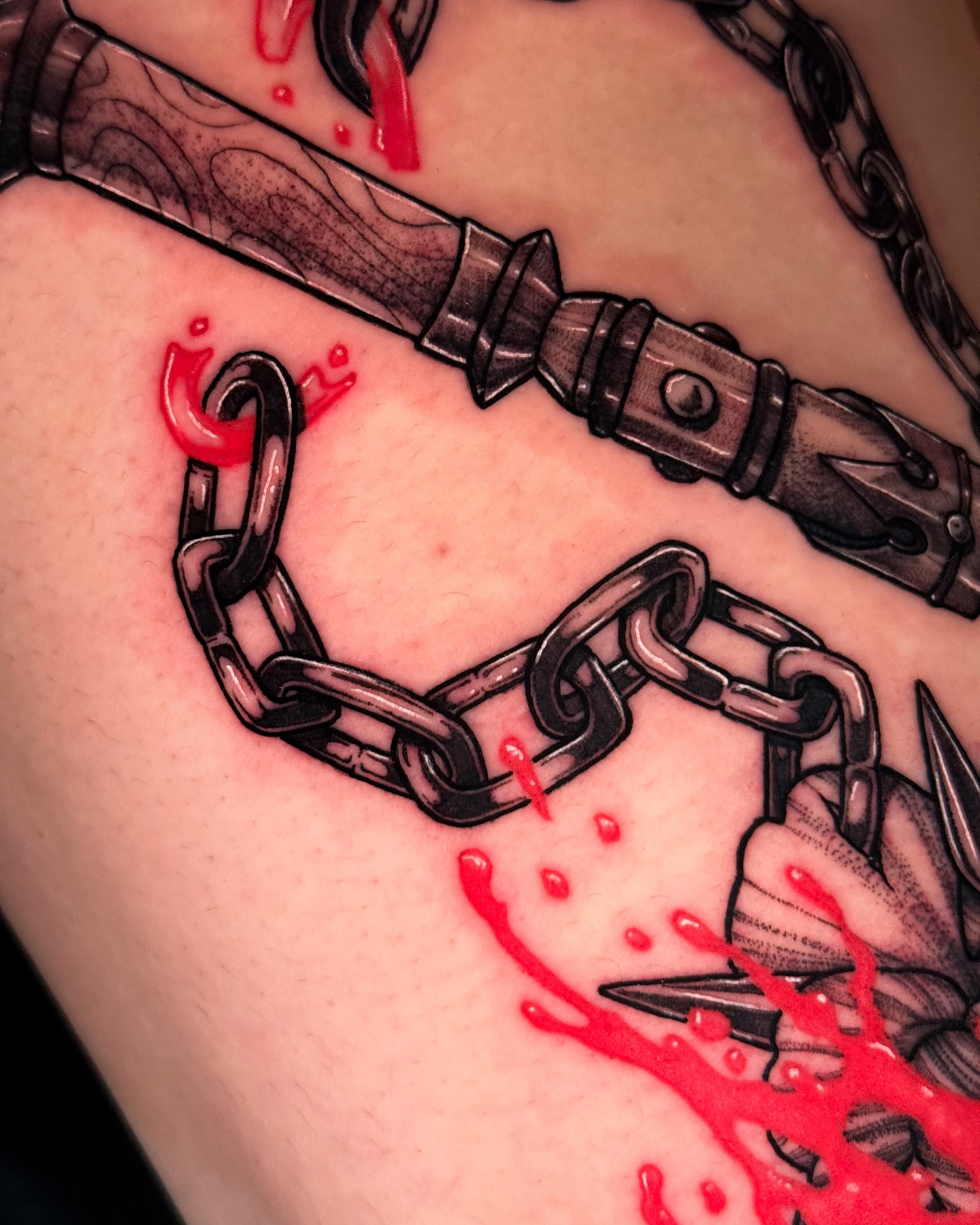 Tattoo by @doomedtattoo — black_and_grey