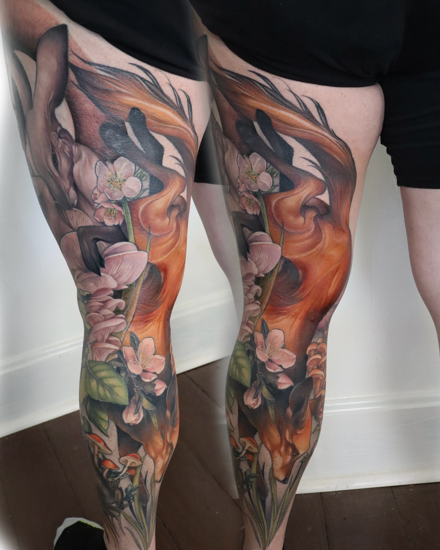 Tattoo by @delaneyink — realism, dotwork