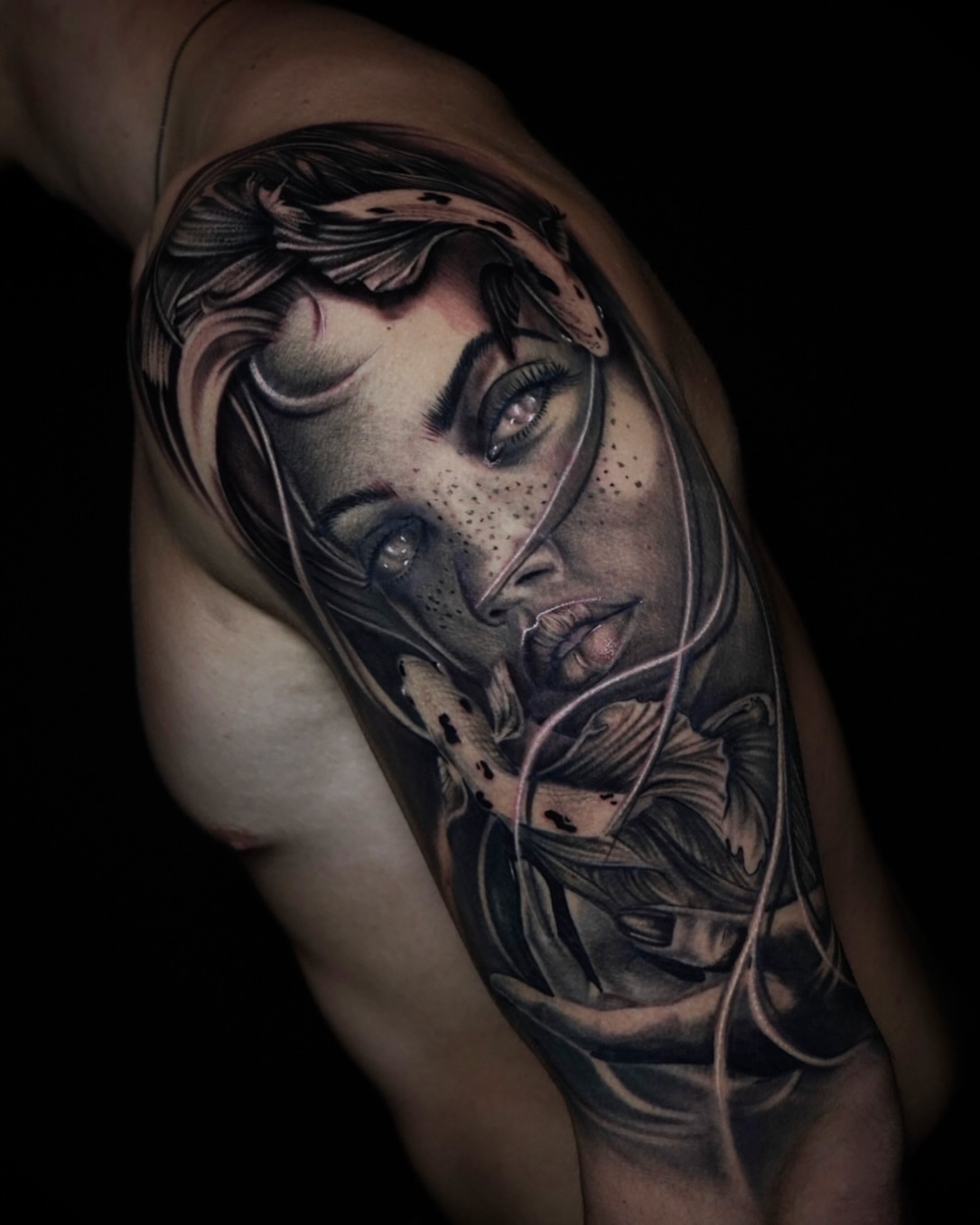 Tattoo by @joannatattoos β realism, dotwork
