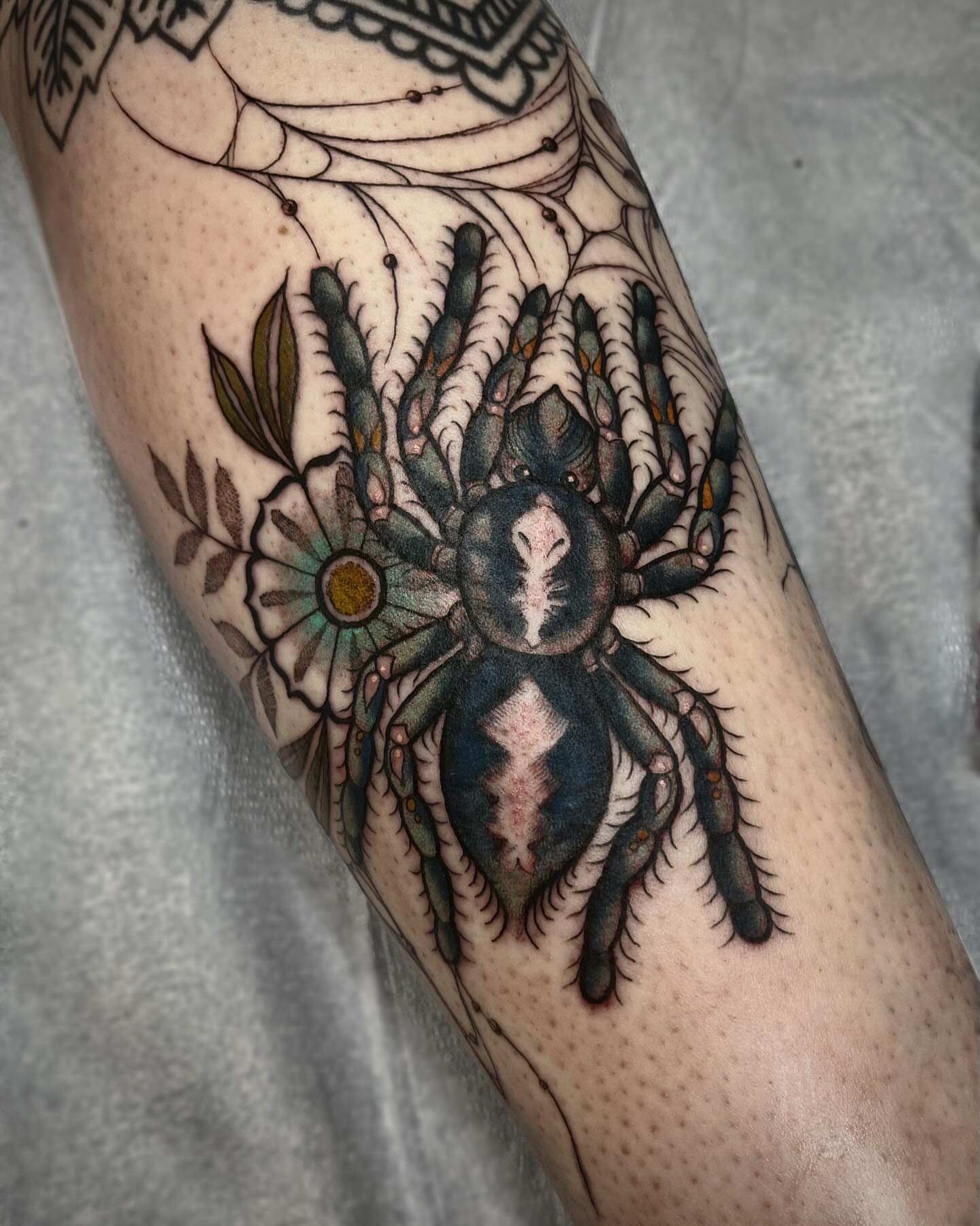 Tattoo by @dustytattoos โ american_traditional, dotwork