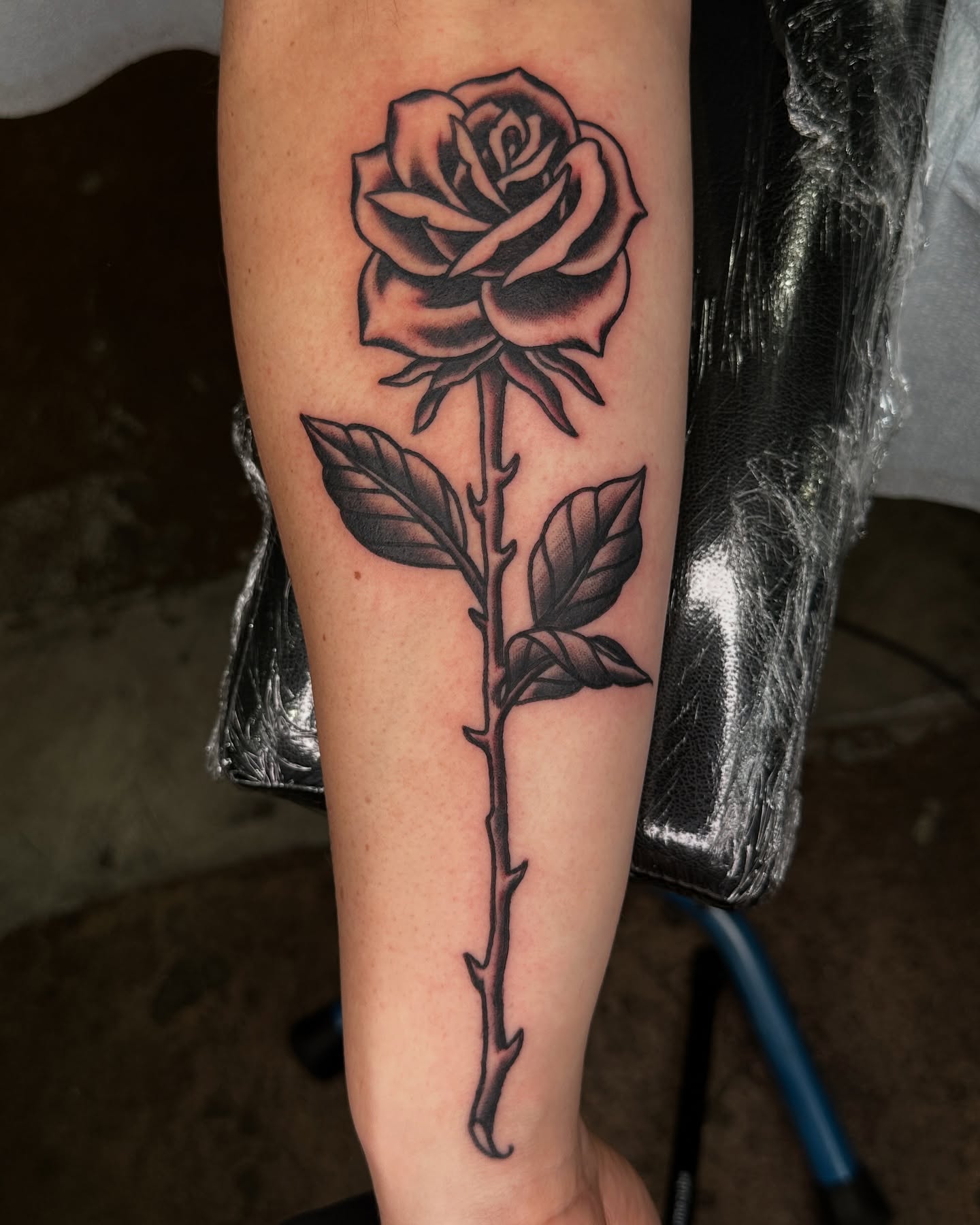 Tattoo by @jaredaustinart — black_and_grey