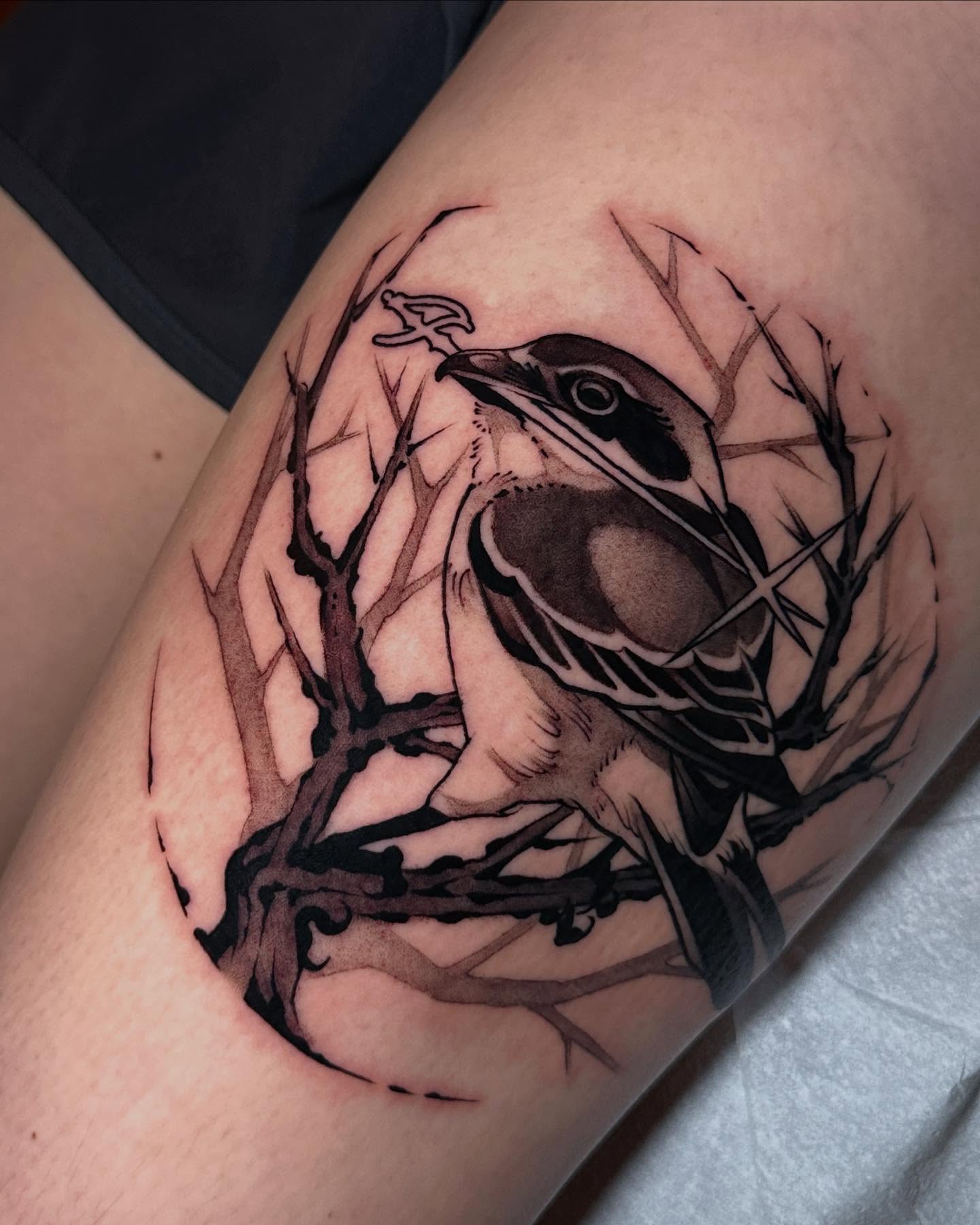 Tattoo by @grizzleyclaire — black_and_grey
